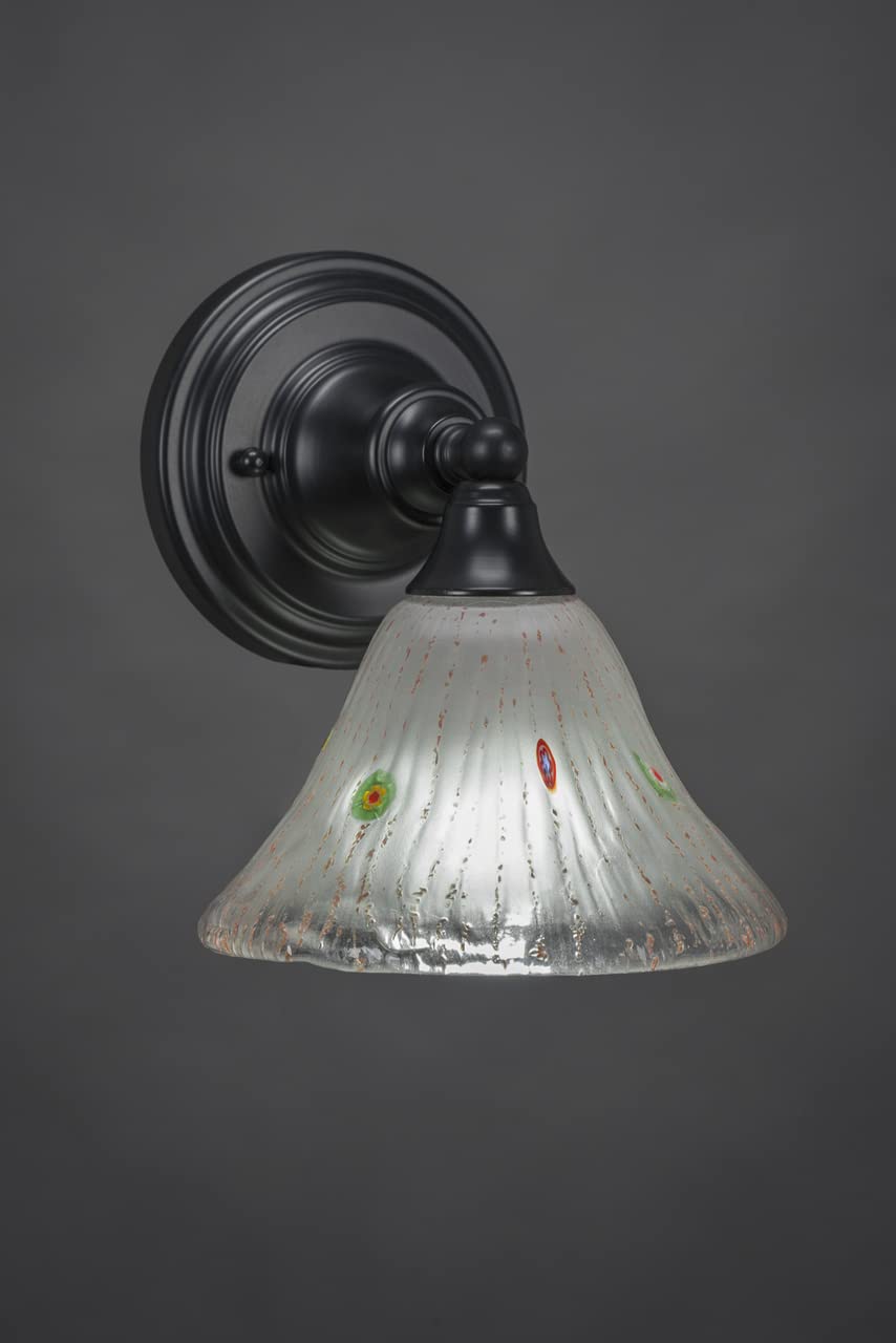 Toltec Lighting 1 Light Wall Sconce In Matte Black (40-Mb-751)