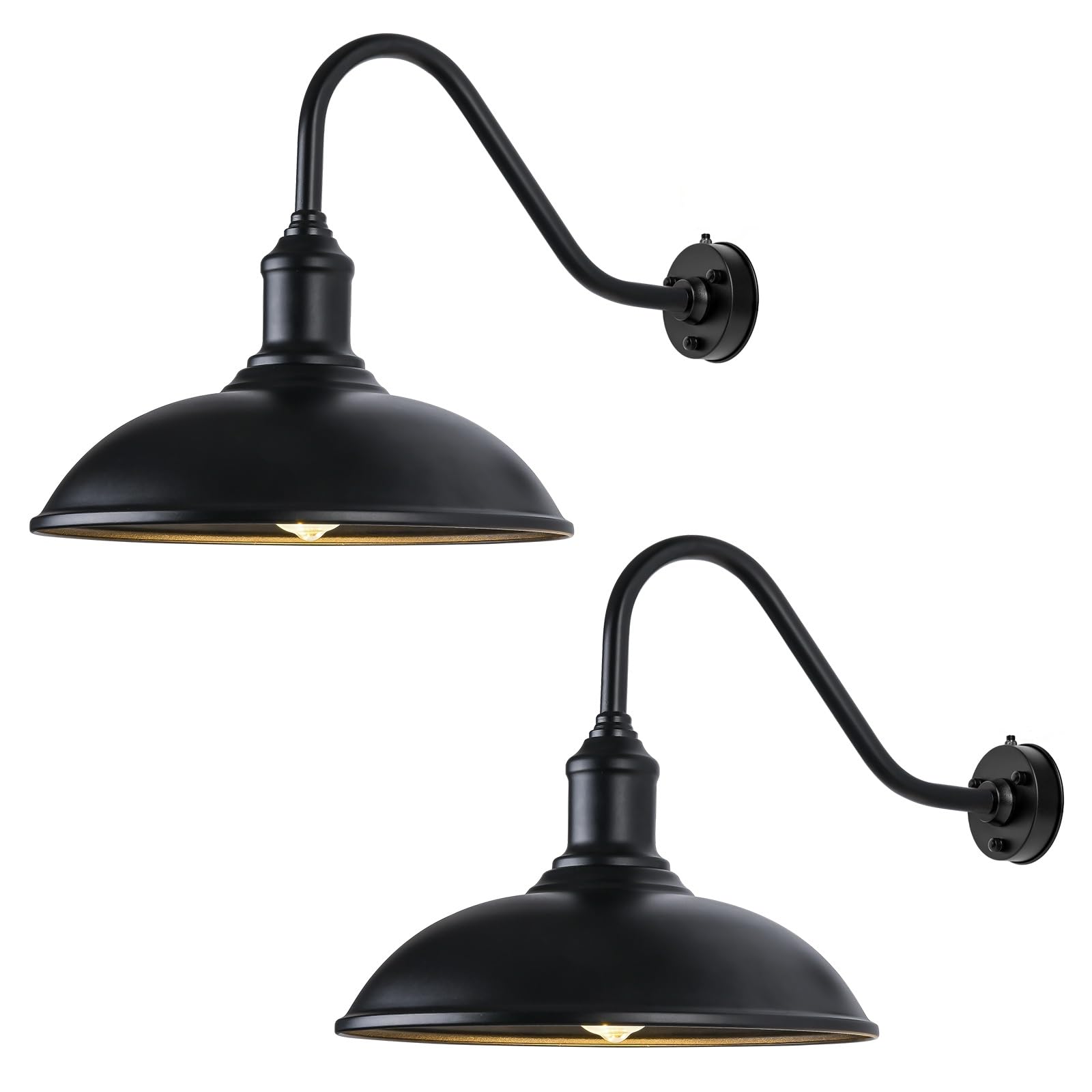 Naurham Outdoor Barn Light Fixtures - 21 Inch Dusk to Dawn Exterior Farmhouse Lighting Barn Light for House with Anti-ponding Bo