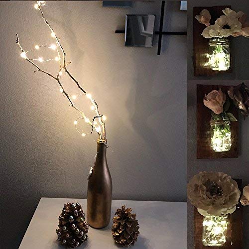 Ykb 6 Pcs Fairy Lights Led Starry String Lights With 20 Micro Leds On 3.3Ft/1M Copper Wire, Powered By 2Xcr2032(Incl) Batteries, For Wedding Party Holiday Halloween Christmas Decorations, Warm White