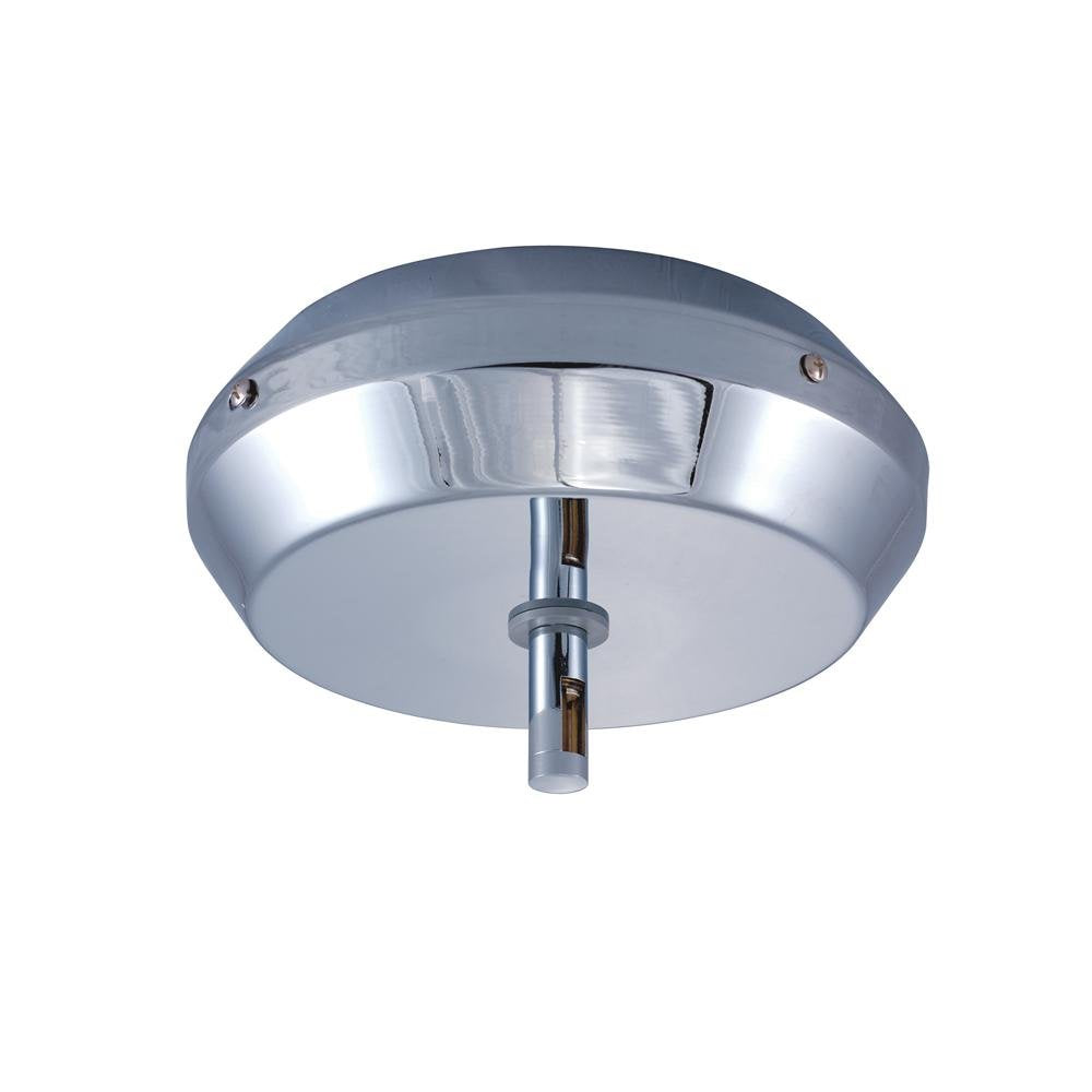 Jesco Lighting 25 Amp Satin Nickel Monorail Transformer - Surface Mounted Crystal Design