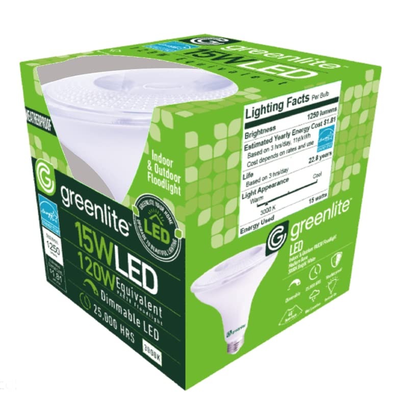 Greenlite Par38 E26 (Medium) Led Floodlight Bulb Bright White 120 Watt Equivalence 1 Pk - Total Qty: 1