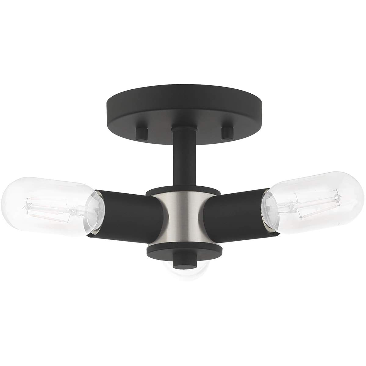 Livex Lighting 3 Lt Black Ceiling Mount