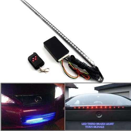 7 Color 48 Smd Scanning Led 22&quot; Knight Rider Strip Light Turn Signal Light Car Interior Lighting Decoration For Chevrolet Aveo Avalanche Camaro Cruze Hhr Volt Equinox Suburban Tahoe Traverse Avalanche Colorado Silverado Trailblazer 4 Door