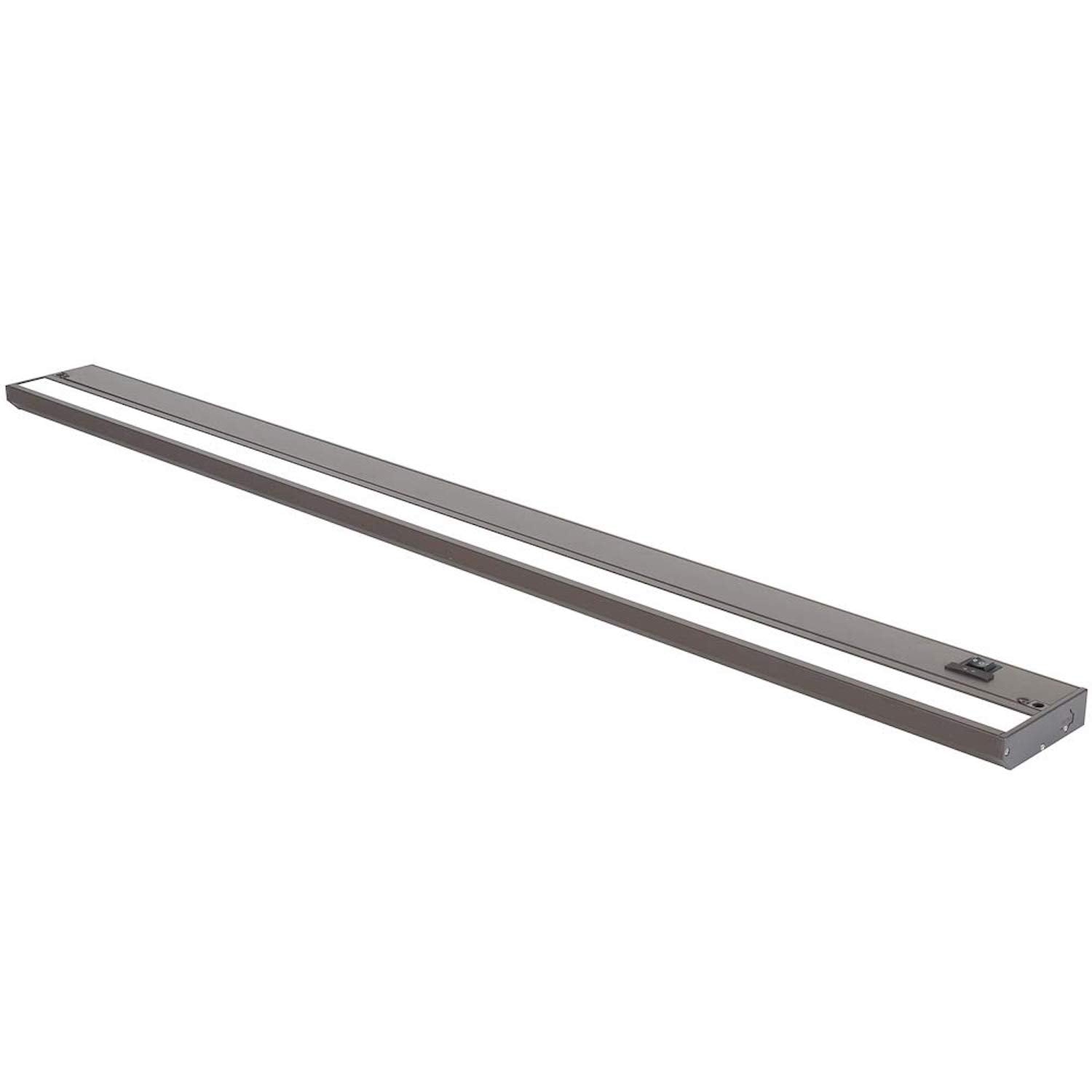 Led Under Cabinet Lighting Hardwired - Linkable Undercabinet Lights For Kitchen - 3Cct 32 Inch Bronze Finish - Undercounter Dimmable Plug In Light Or Hard Wired - Under Counter Fixture Direct Wire