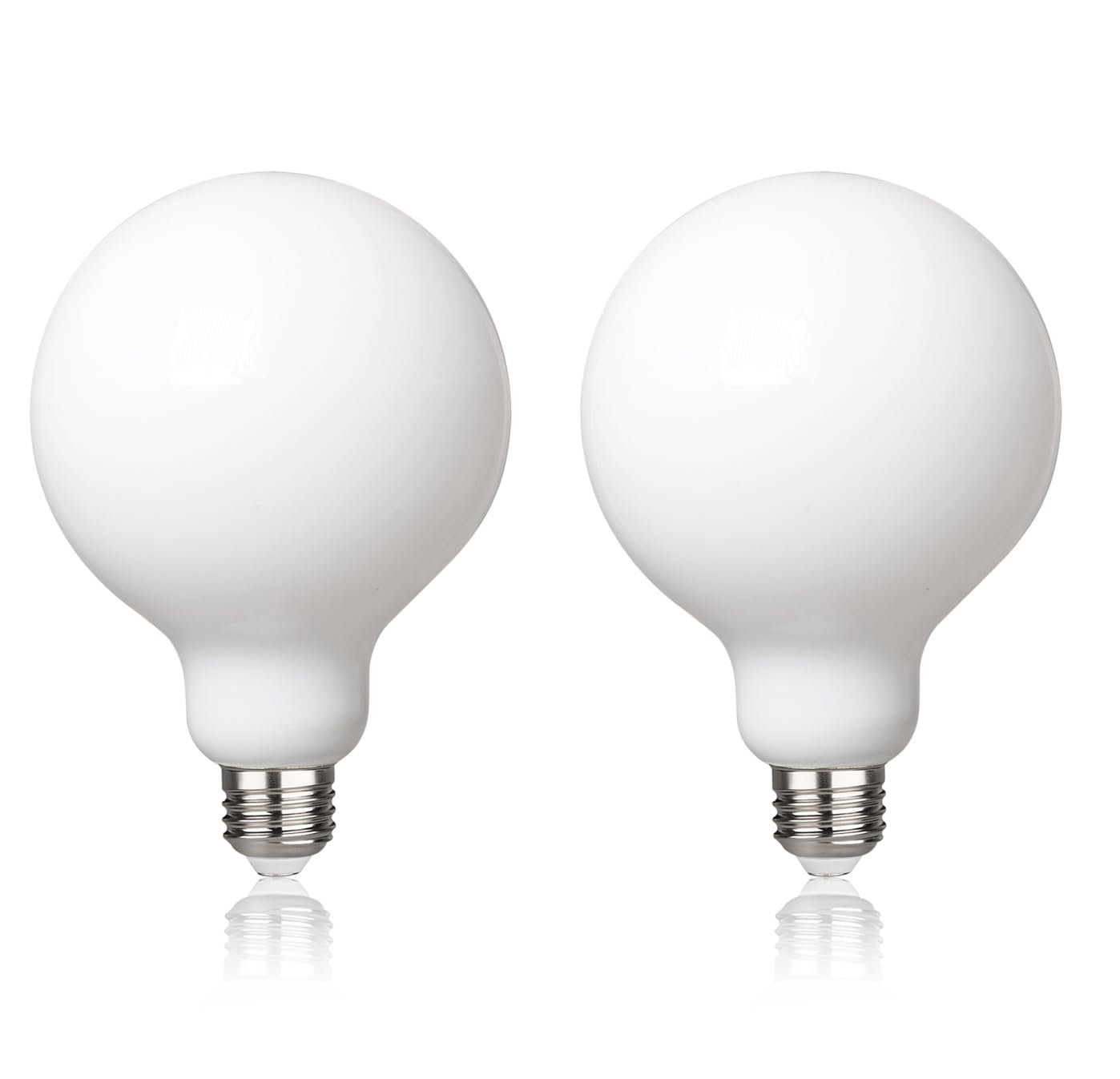 Meilux 2 Pack G30(G95) Globe Led Light Bulbs, 5.5W Dimmable 50 Watt Equivalent Led Edison Bulbs, Neutral White 4000K, 500Lm, E26