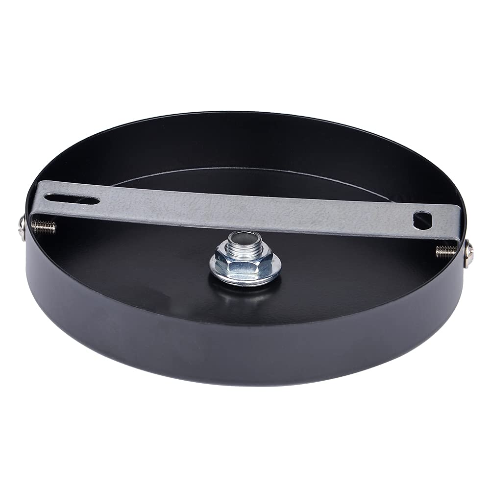 Arturesthome Black Industrial Rewind Ceiling Canopy Kit - 15Cm Pendant Light/Chandelier