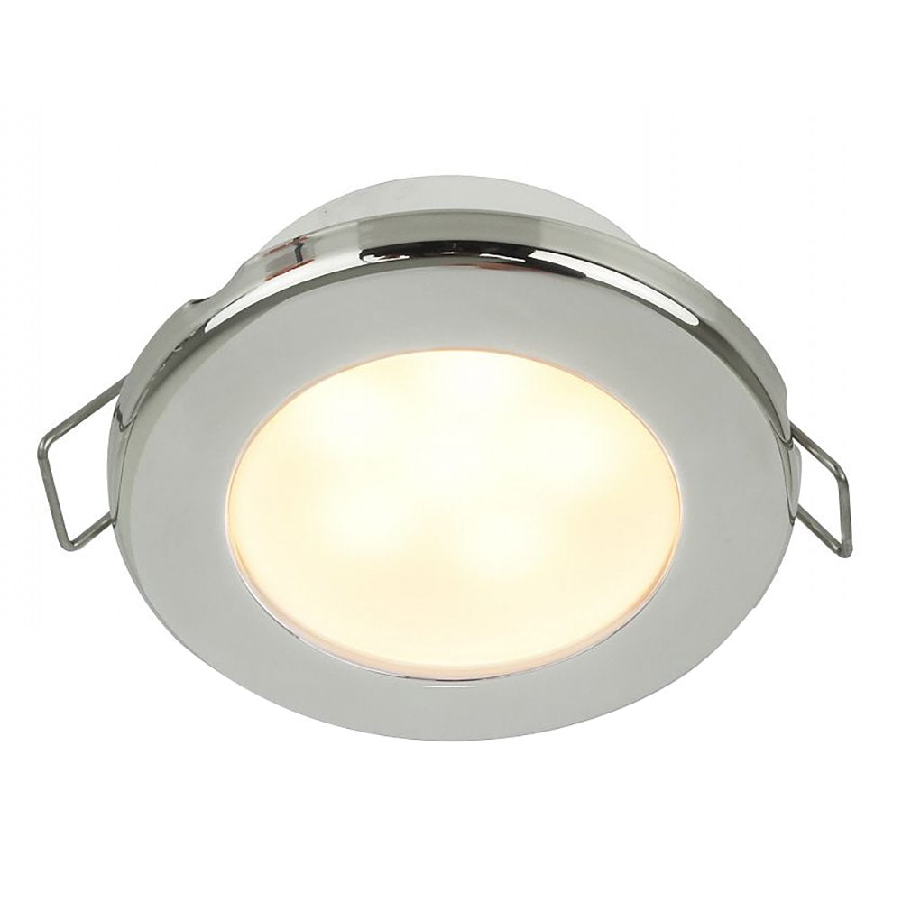 Hella Marine Euroled 75 Round Down Light - Warm White Led, Stainless Steel Rim, 24V