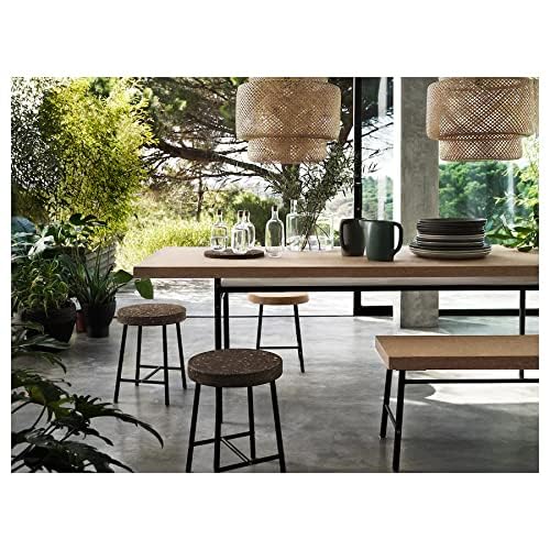 IKEA Sinnerlig Pendant Lamp, Bamboo - Metal, Model 703.150.30, Stylish Lighting for Home Decor