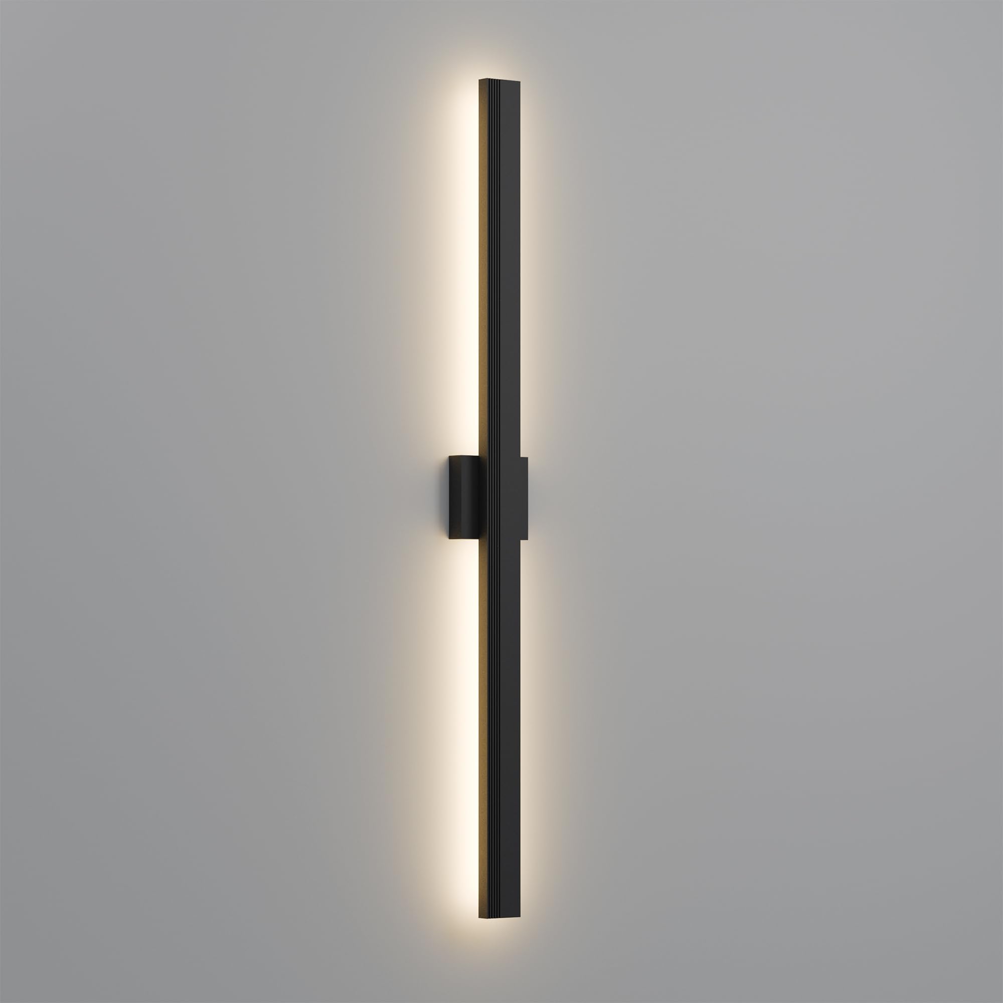 Lamqee 47.2 In Aluminum Long Outdoor Wall Light  3000K 3100Lm Integrated Led Waterproof Ip65  Linear Modern Exterior Lighting Fixtures Wall Mount Outside Sconce For House Porch Patio Garage Front Door