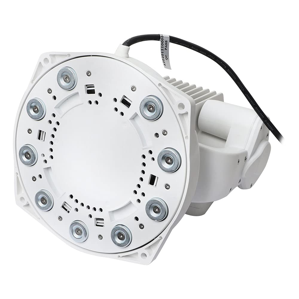 EXZEIT 80W LED Searchlight - 8000 Lumens Spotlight, Wireless Remote, Magnetic Base, Aluminum, White Housing, Model LML-R0280