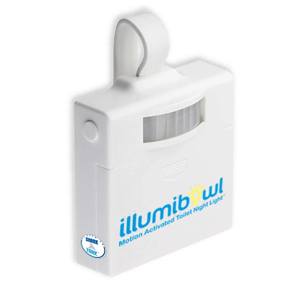 IllumiBowl Toilet Night Light - Multi-Color, Motion Sensor, Battery Powered, Pack of 1, Model: IllumiBowl New Version