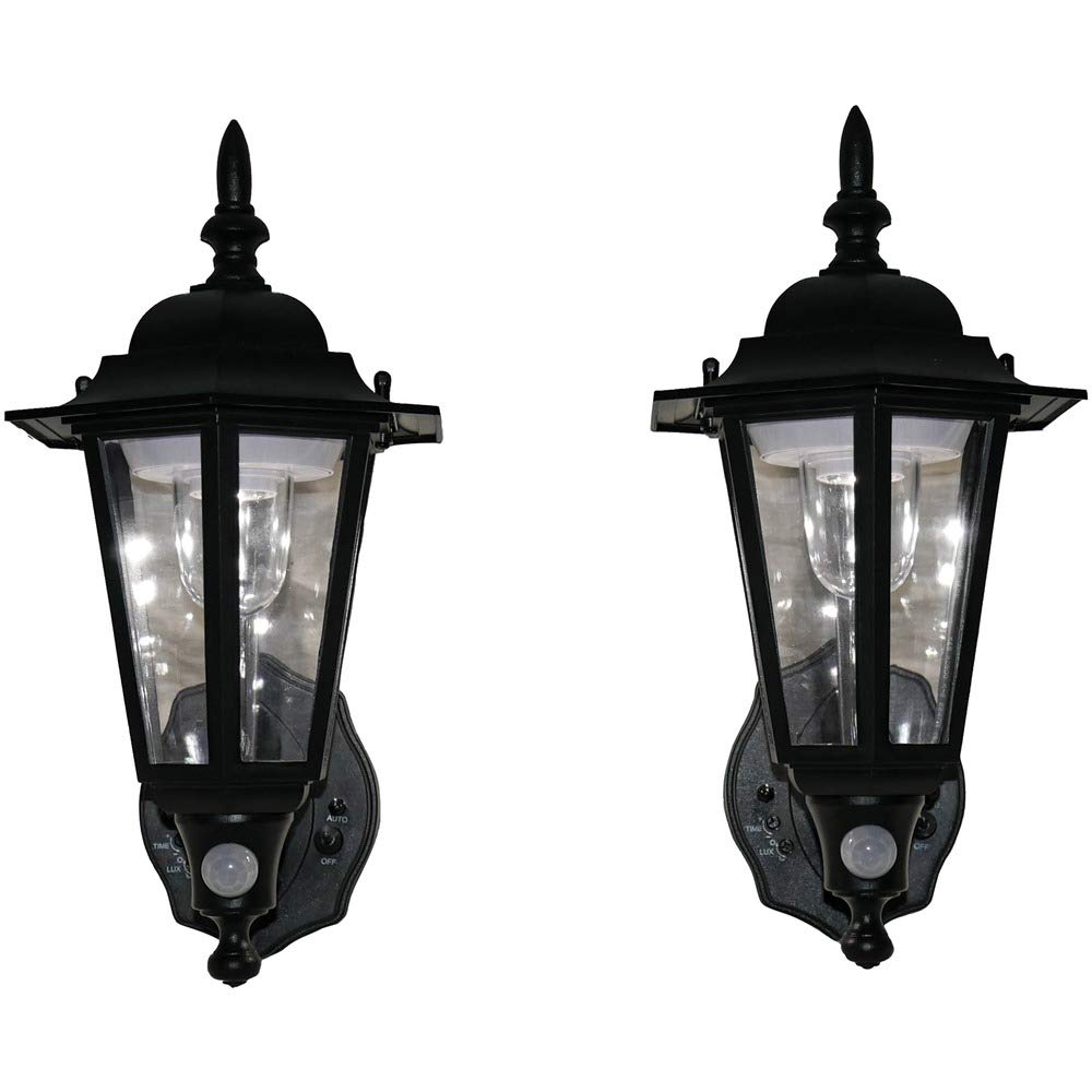 MAXSA Innovations 447192PK LED Wall Sconce, 2-Pack (Black)