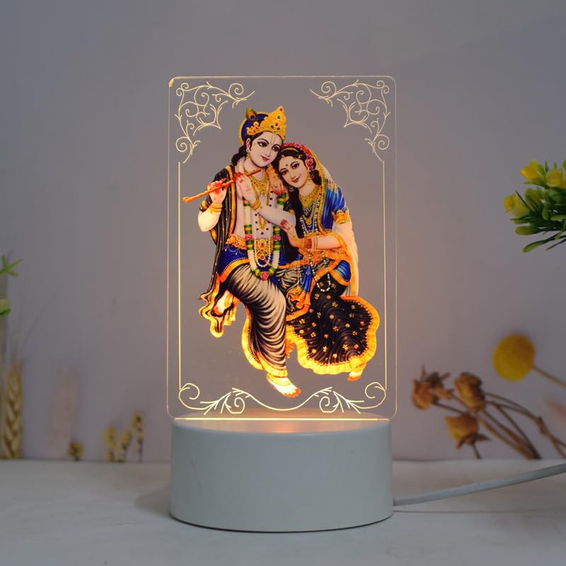 Ailtower Beautiful 3D Hindu Frames With Soft White Light. Uv Printed Led Night Light For Sikhs, Punjabi, Indian Community. Great