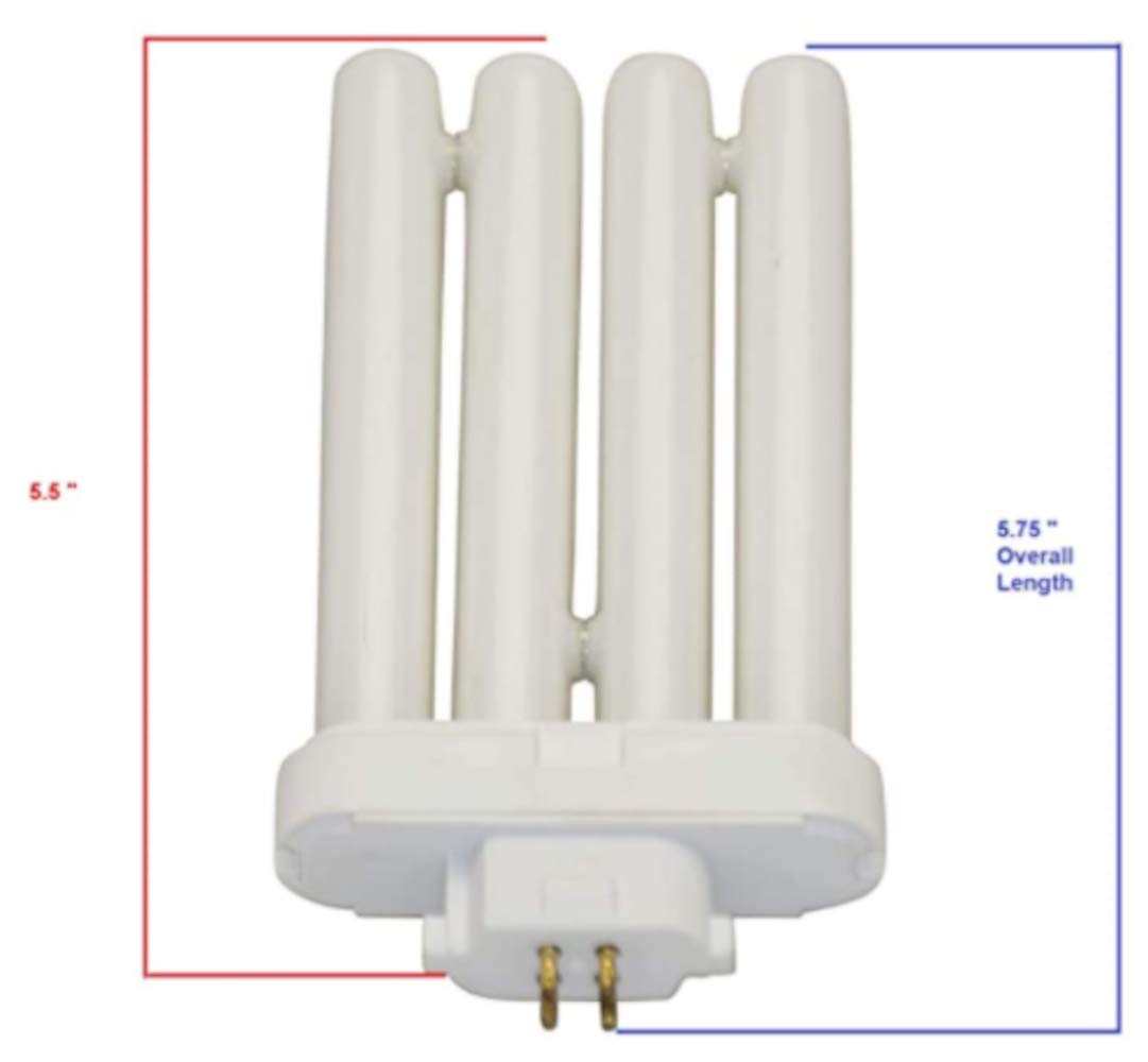 Lumenivo FML Lamp 27W CFL Bulb Replacement 2700K Warm White 4-Pin for Quad Tube or Floor Lamp