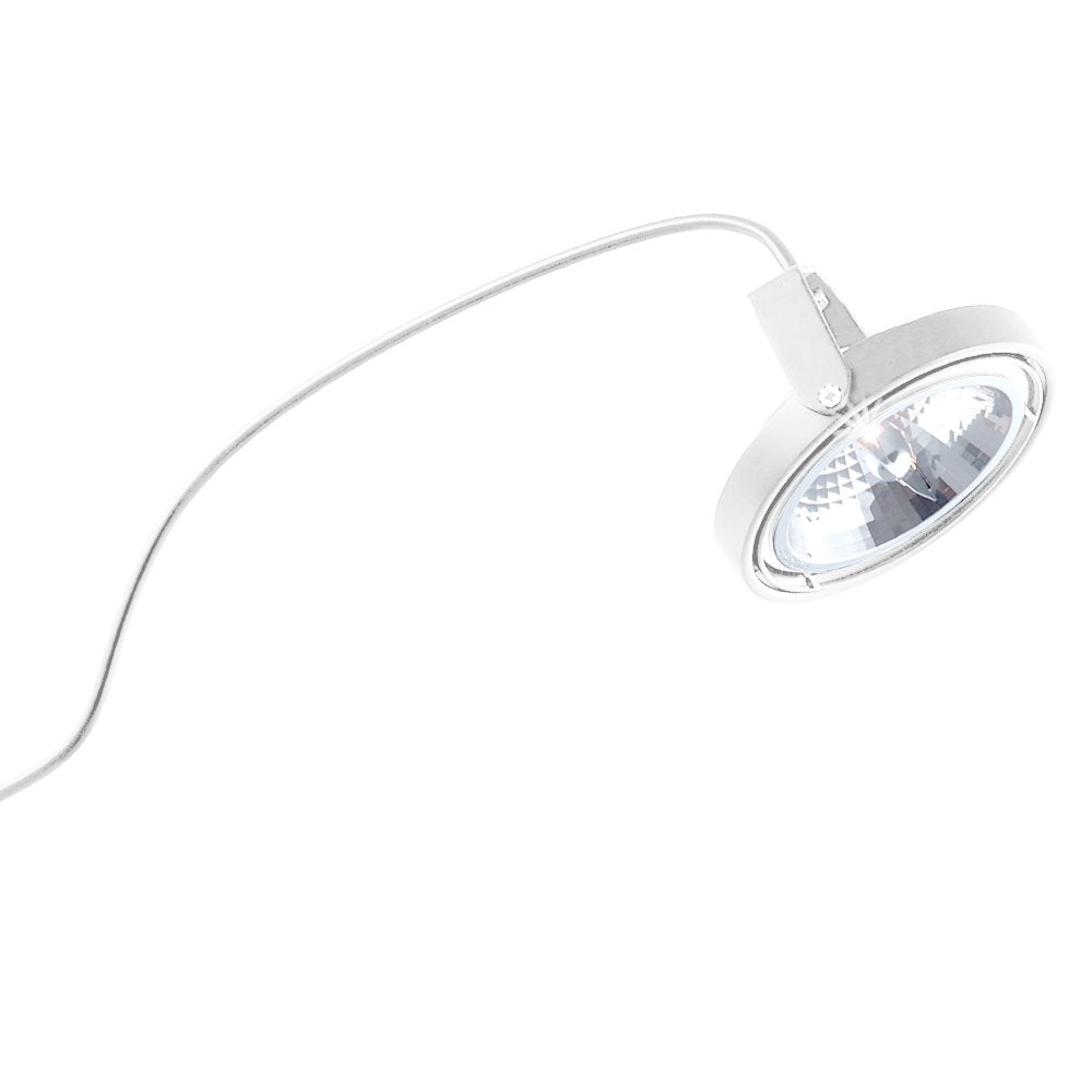 Jesco Lighting Low Voltage Series 153 Steel Arm Light Fixture 18 in. White Model ALCR153-WHWH