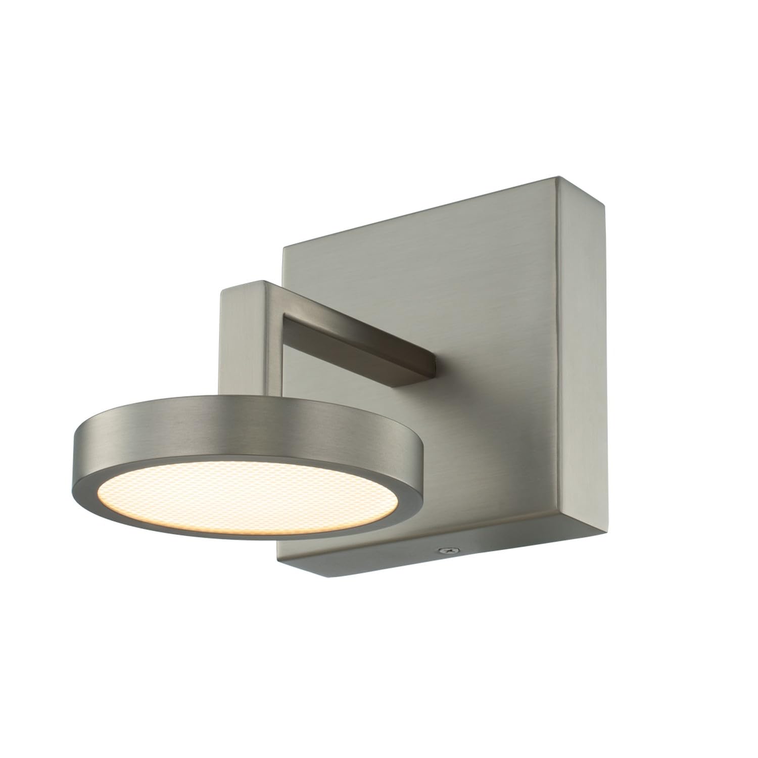 Kalco Lighting Eaton 5 1 Light Contemporary Glass Bath Vanity in Satin Nickel