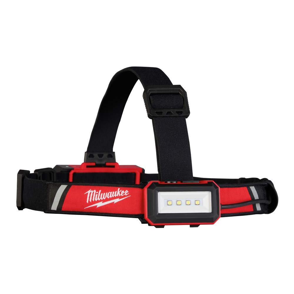 Milwaukee General Purpose Headlamp, Model 2115-21, Black/Red, Plastic Material