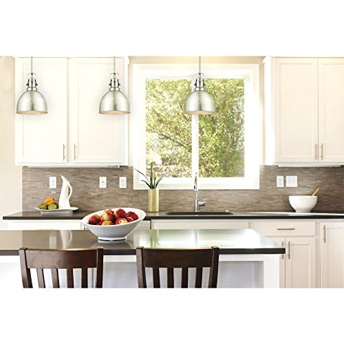 Westinghouse Lighting 6345500 Madras One-Light Indoor Mini Pendant, Hammered Brushed Nickel Finish
