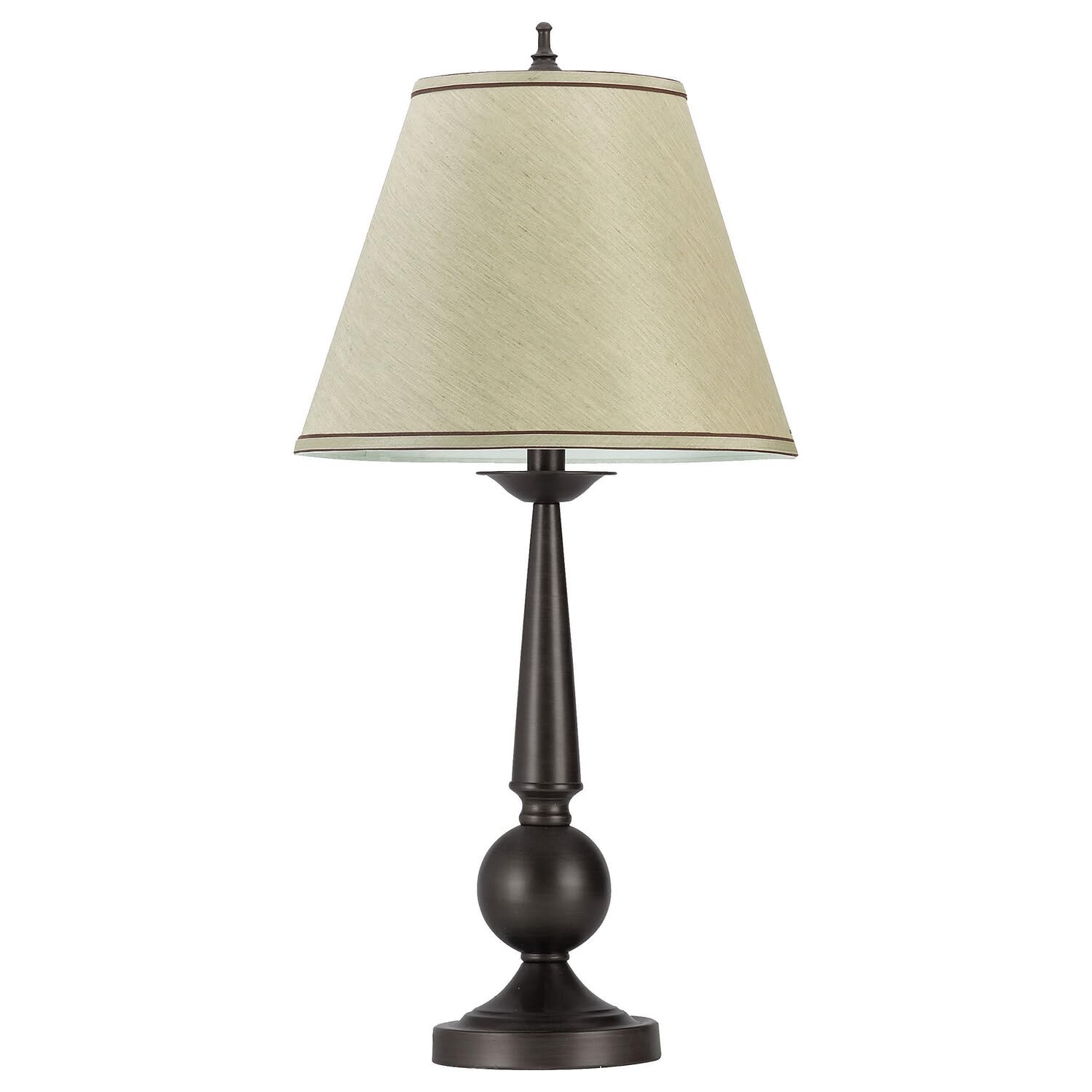 Coaster Furniture Traditional Buffet Table Lamp (Set Of 2) Beige Empire Lampshade Metal Base Bronze 901254