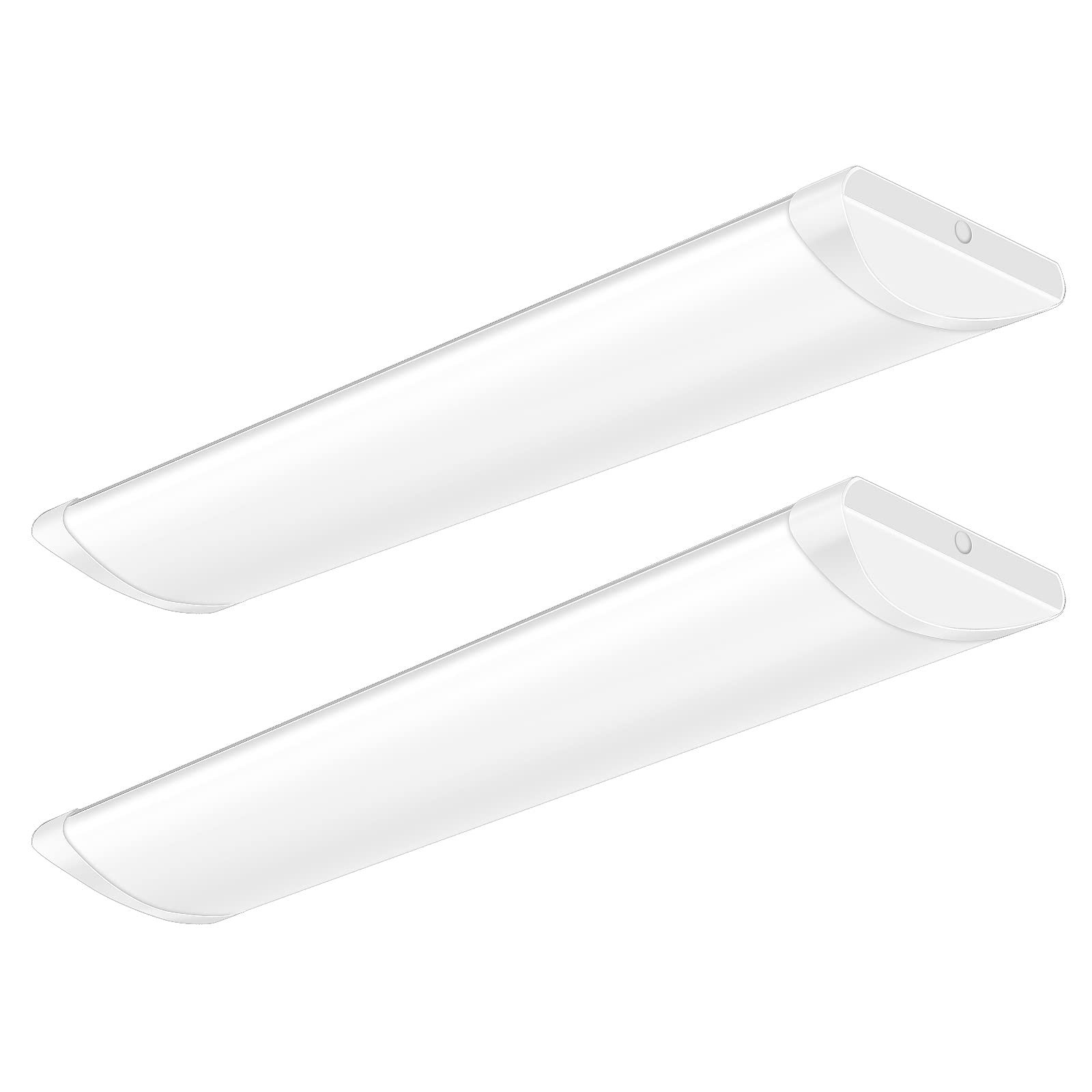 ANTLUX 4FT LED Wraparound Puff Lights  50W/5500LM  3 Color Temperature Dimmable LED Wrap Light  4 Foot Led Flush Mount Ceiling Lights  48 Inch Lighting Fixtures for Kitchen Laundry Office  2 Pack