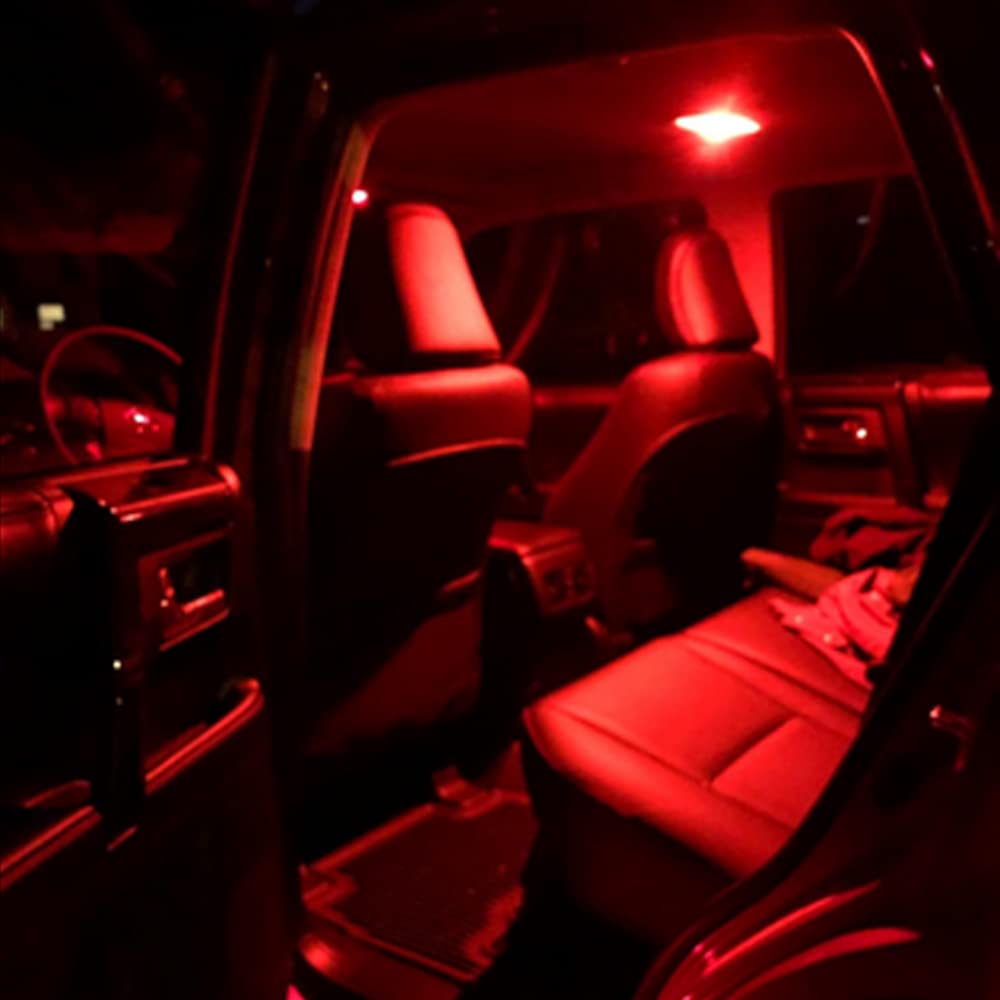 Blyilyb 20-Pack Red Replacement Stock # 194 T10 168 2825 W5W 175 158 Bulb 5050 5 Smd Led Light 12V Car Interior Lighting For Map