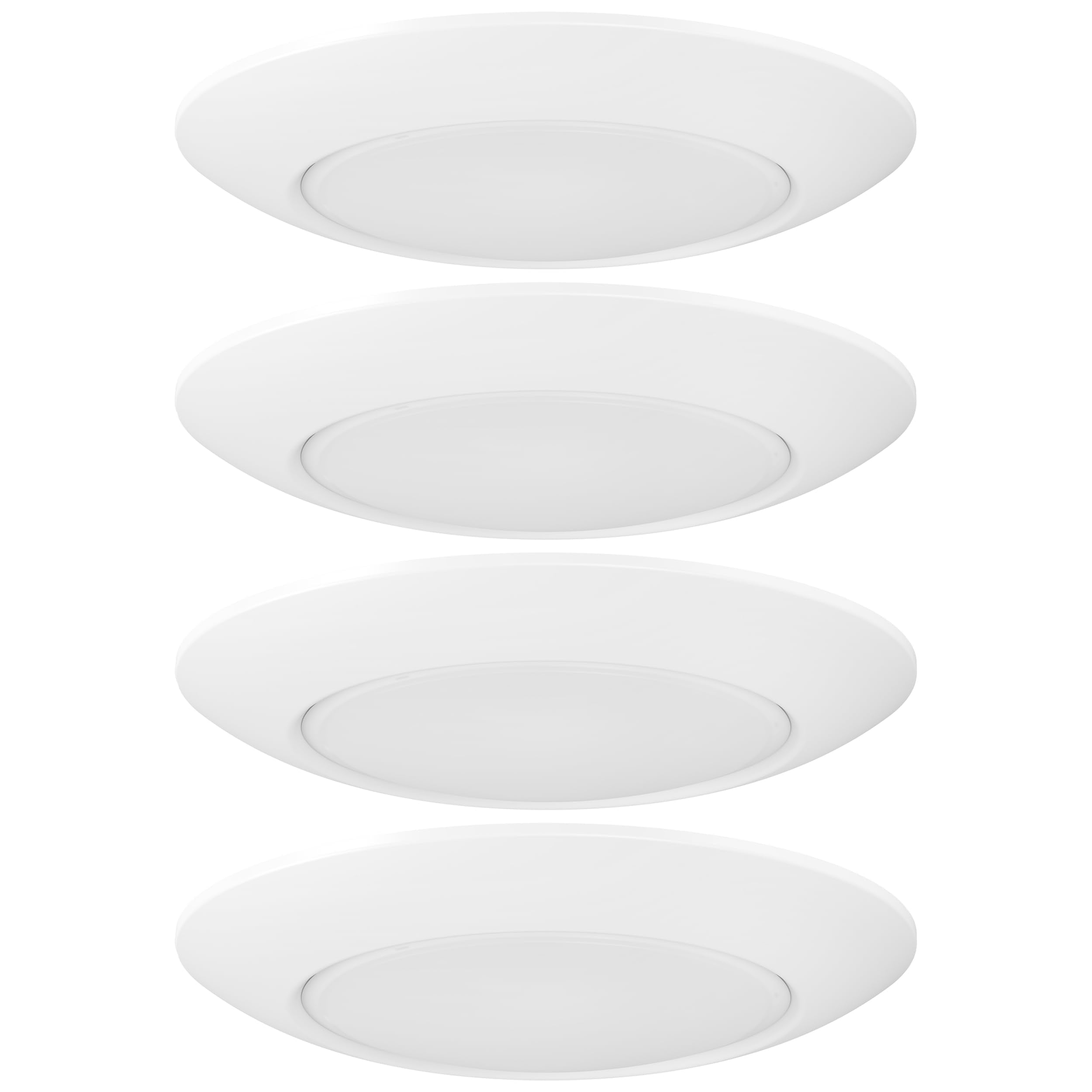 Getinlight 11-Inch Led Disk Lights, Dimmable Surface Mount, 5 Color Temperature Selection, 4-Pack, Matte White, Etl Listed, In-0