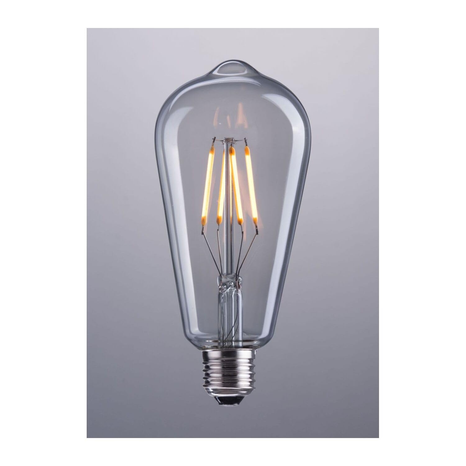 Zuo E26 St64 4W Led Bulb - Clear Glass, 146Mm X 64Mm, Energy Efficient Lighting