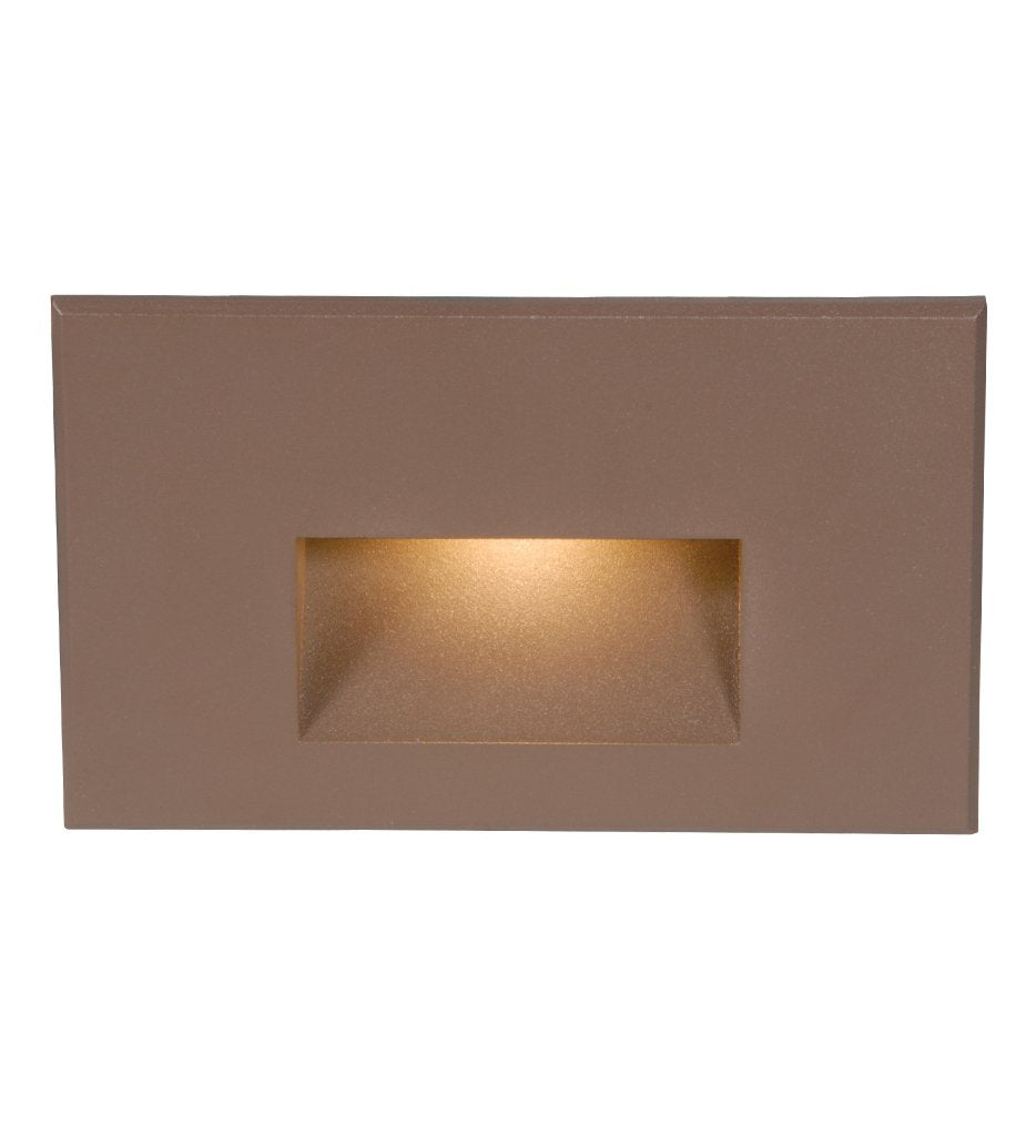 WAC Landscape Lighting, LEDme 120V LED Horizontal Indoor and Outdoor Step and Wall Light Red in Bronze