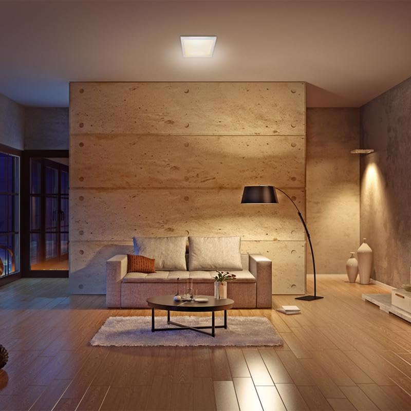 Feit 5 In. W X 5 In. L White Led Flat Panel Light Fixture