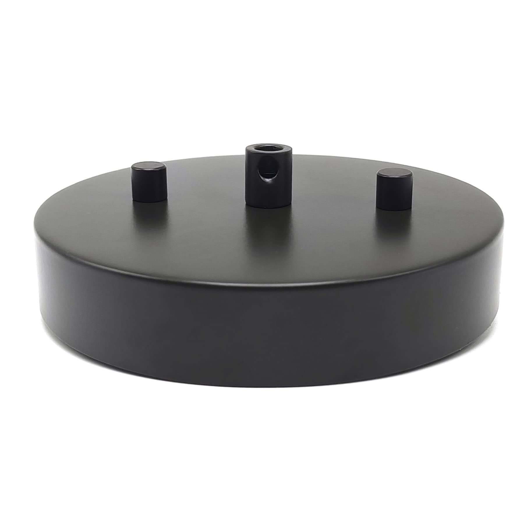 Ecudis Black Steel Chandelier Canopy Kit For Pendant Lighting Fixtures - Ceiling Cover Plate