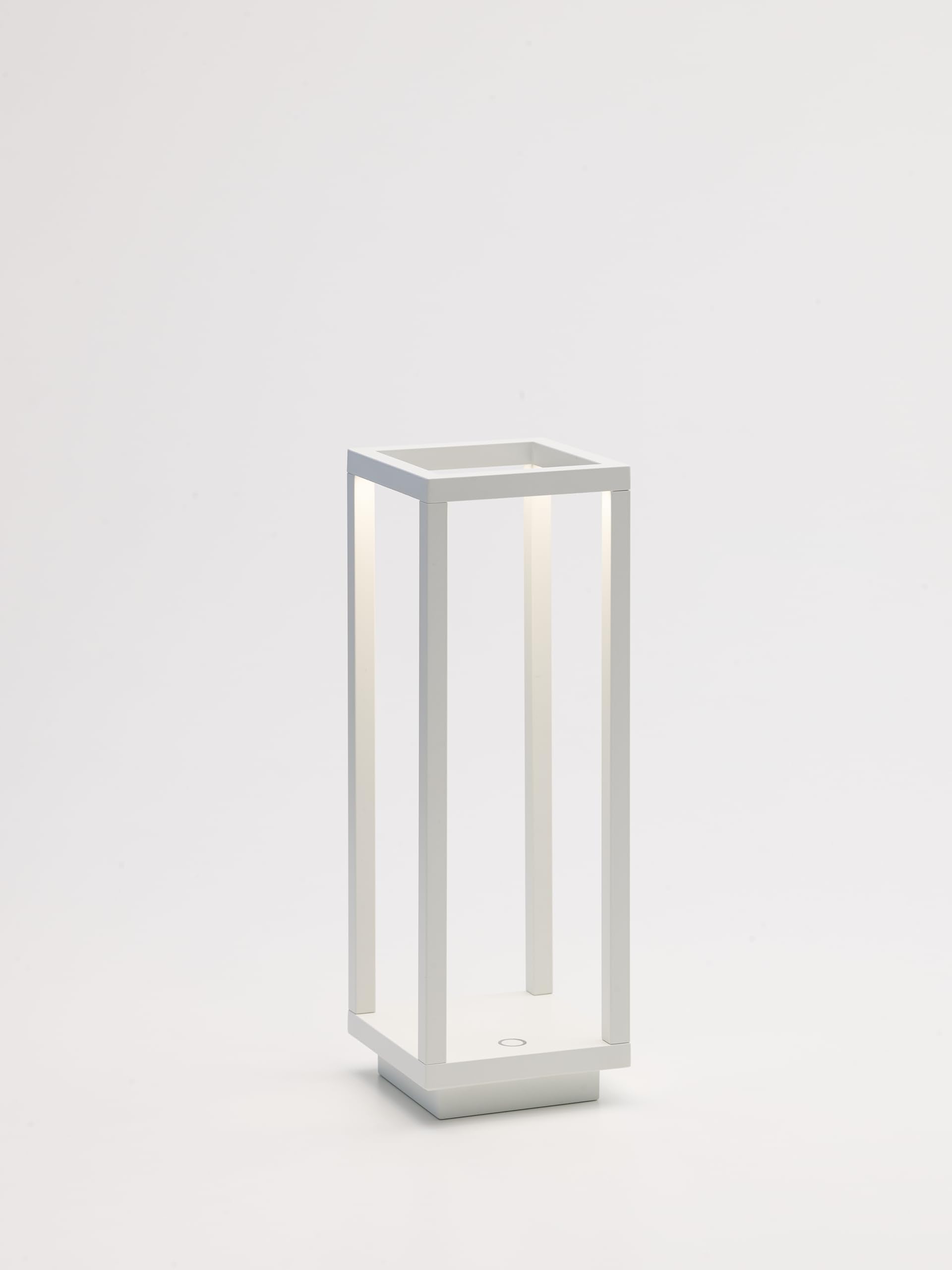 Zafferano Home Pro Lamp, Rechargeable Cordless Table Lamp, Touch Controls, 3000K, 11.6 Inches, White, Model LD0258B3