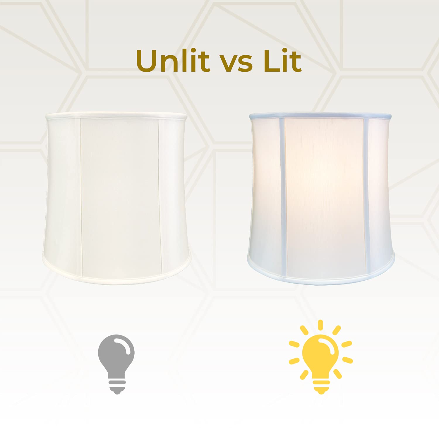 Royal Designs, Inc. &quot;Basic Drum Lamp Shade, White, 11&quot;&quot; X 13&quot;&quot; X 11&quot;&quot;&quot; (Bs-719-13Wh)