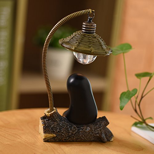 OVANUS No Face Lamp - Mini Resin Lamp for Children - Brown - Model 1 - Unique Home Decor Toy