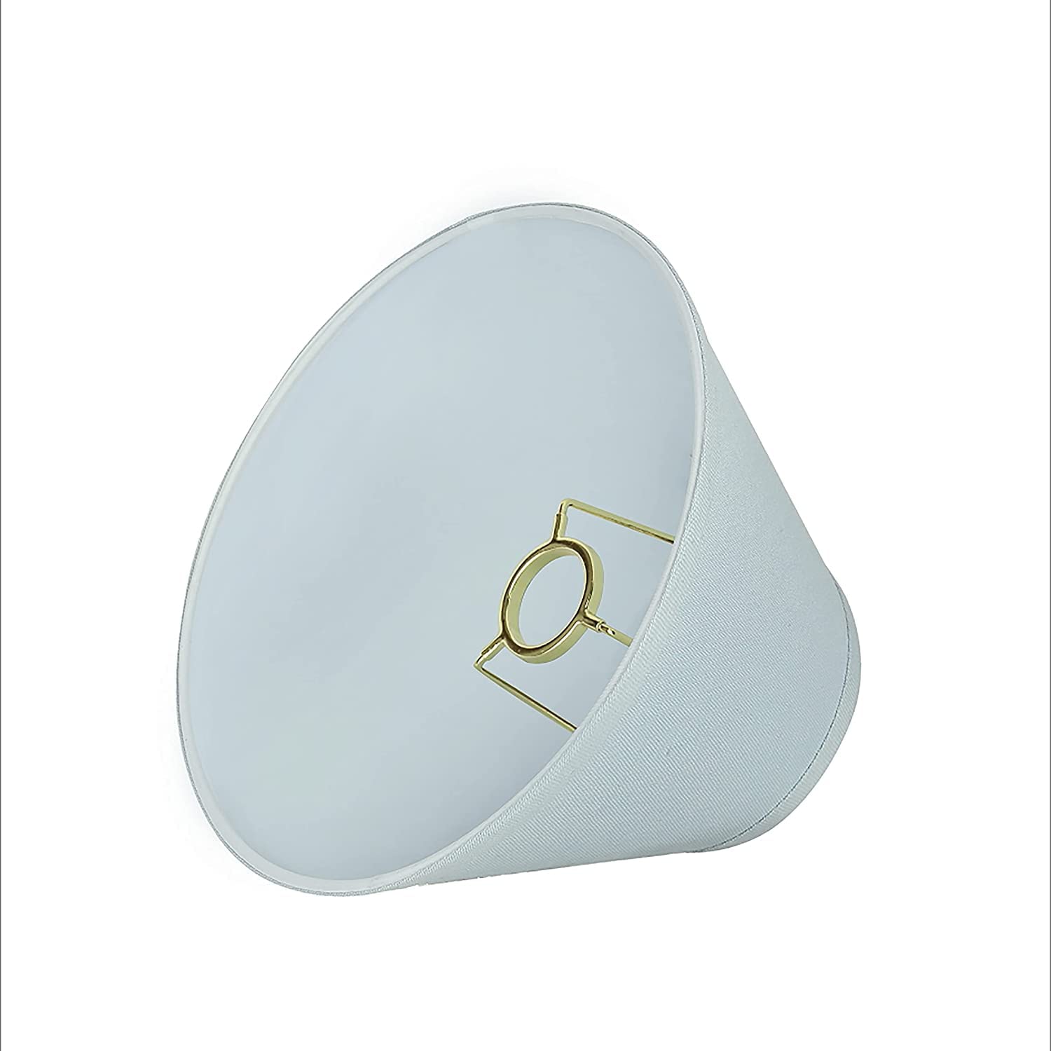 Aspen Creative 58728A, Empire Uno Lamp Shade, Blue, 4&quot; Top X 9&quot; Bottom X 6.5&quot; Slant Height, Slip Uno 33Mm