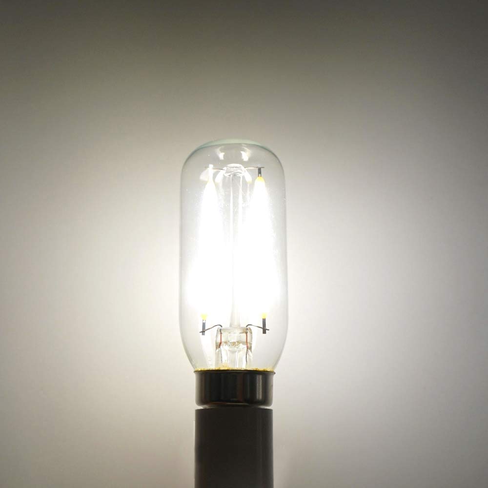 Opalray 2W Dimmable Led Mini Tube Bulb, 4000K Natural White, E12 Base,