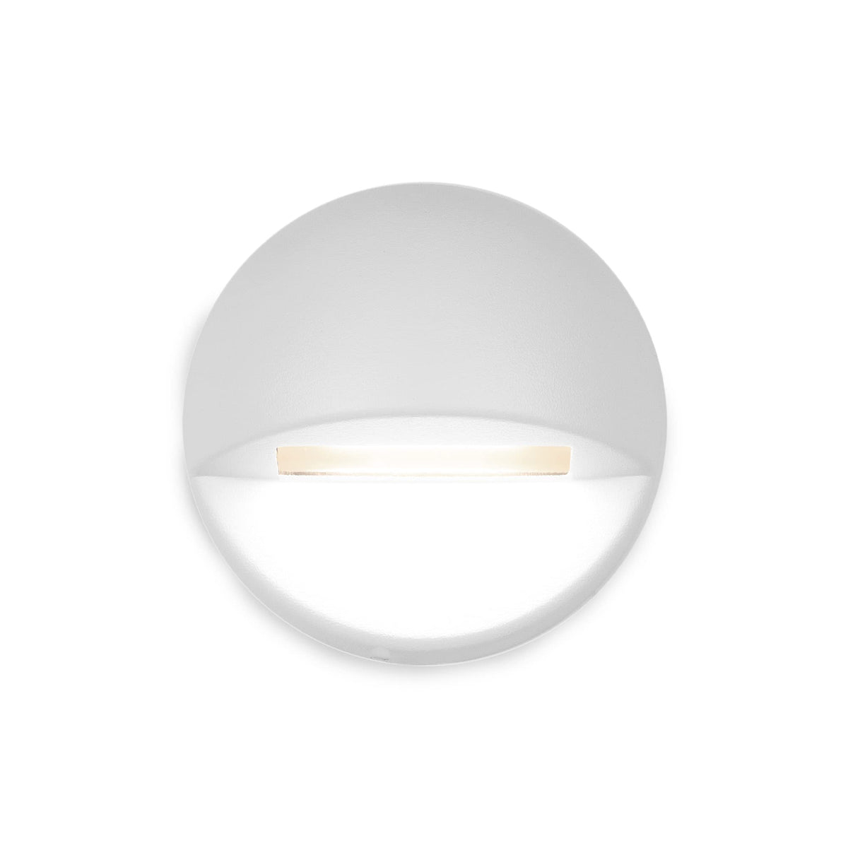 Wac Landscape Lighting, Round Led 12V Deck And Patio Light 2700K Warm Built-In Led In White