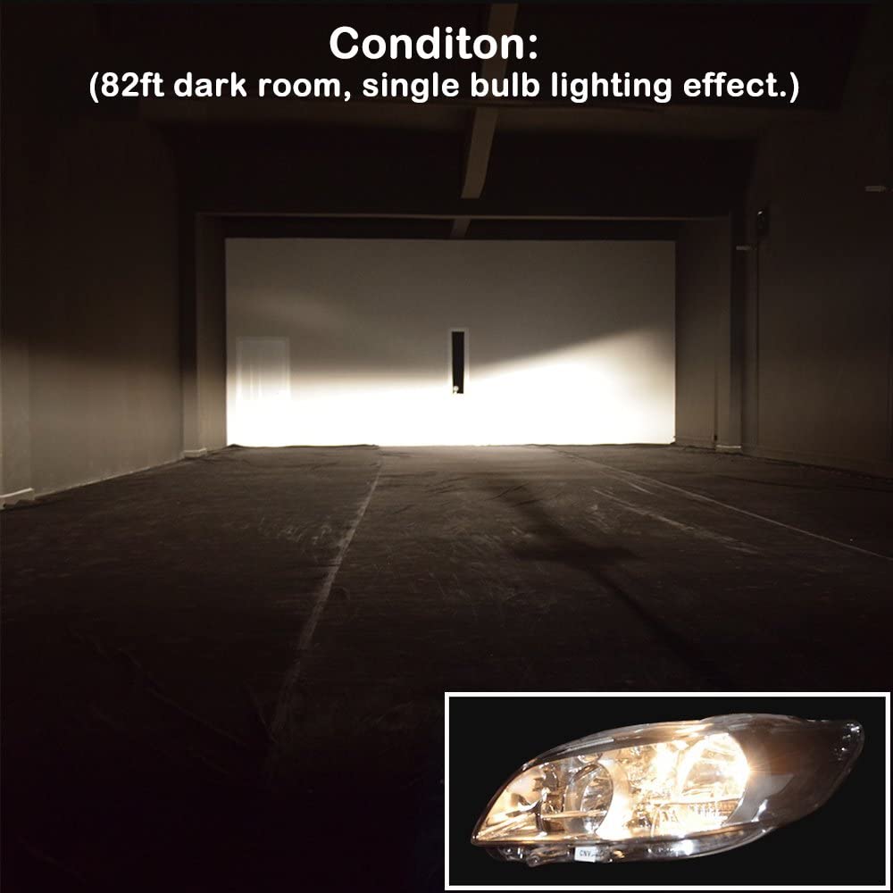 Voltage Automotive Headlight Fog Light Bulb (Pair) - Standard Replacement For High Beam Low Beam Fog Lights (H12)