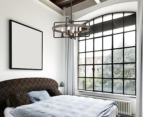 Cal Lighting Fx-3765-4 Chandelier, Blacksmith