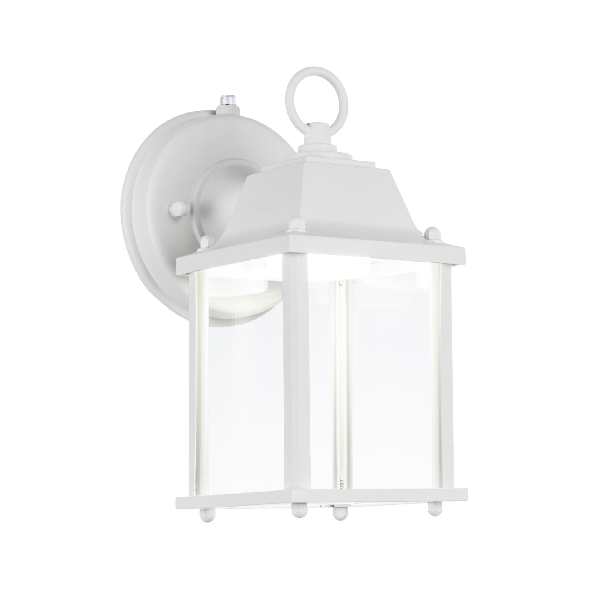 LIT-PaTH Outdoor LED Wall Lantern, 5000K White, Aluminum, Dusk to Dawn, 800 Lumen, 1-Pack, Model LT-WL001P50K-W