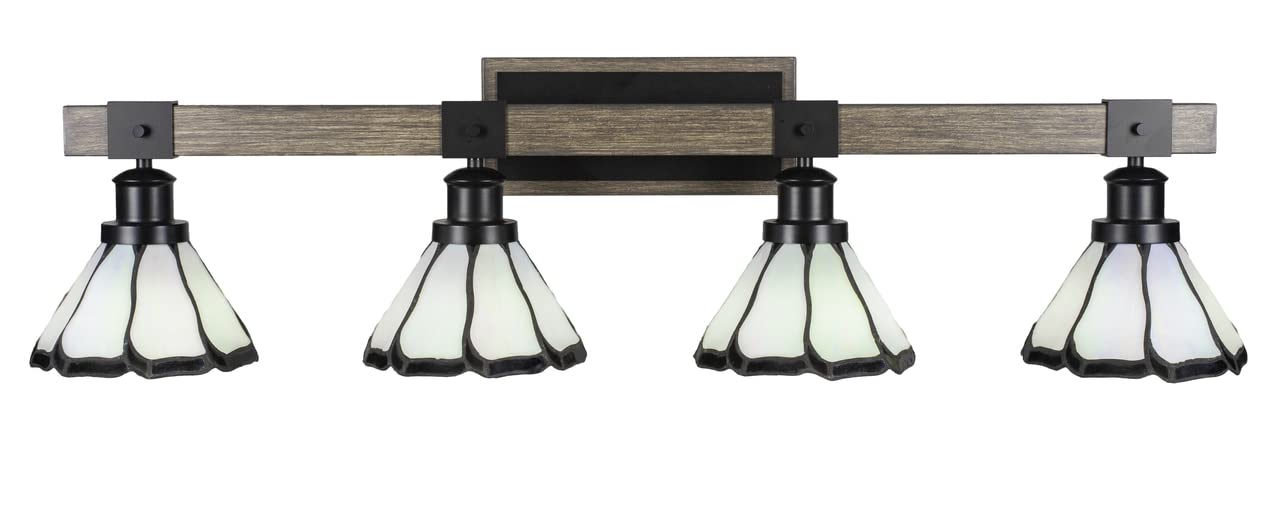Tacoma Toltec Lighting 1844-Mbdw-9125 4 Light Bath Bar-9.5 Inches Tall And Inches Wide,