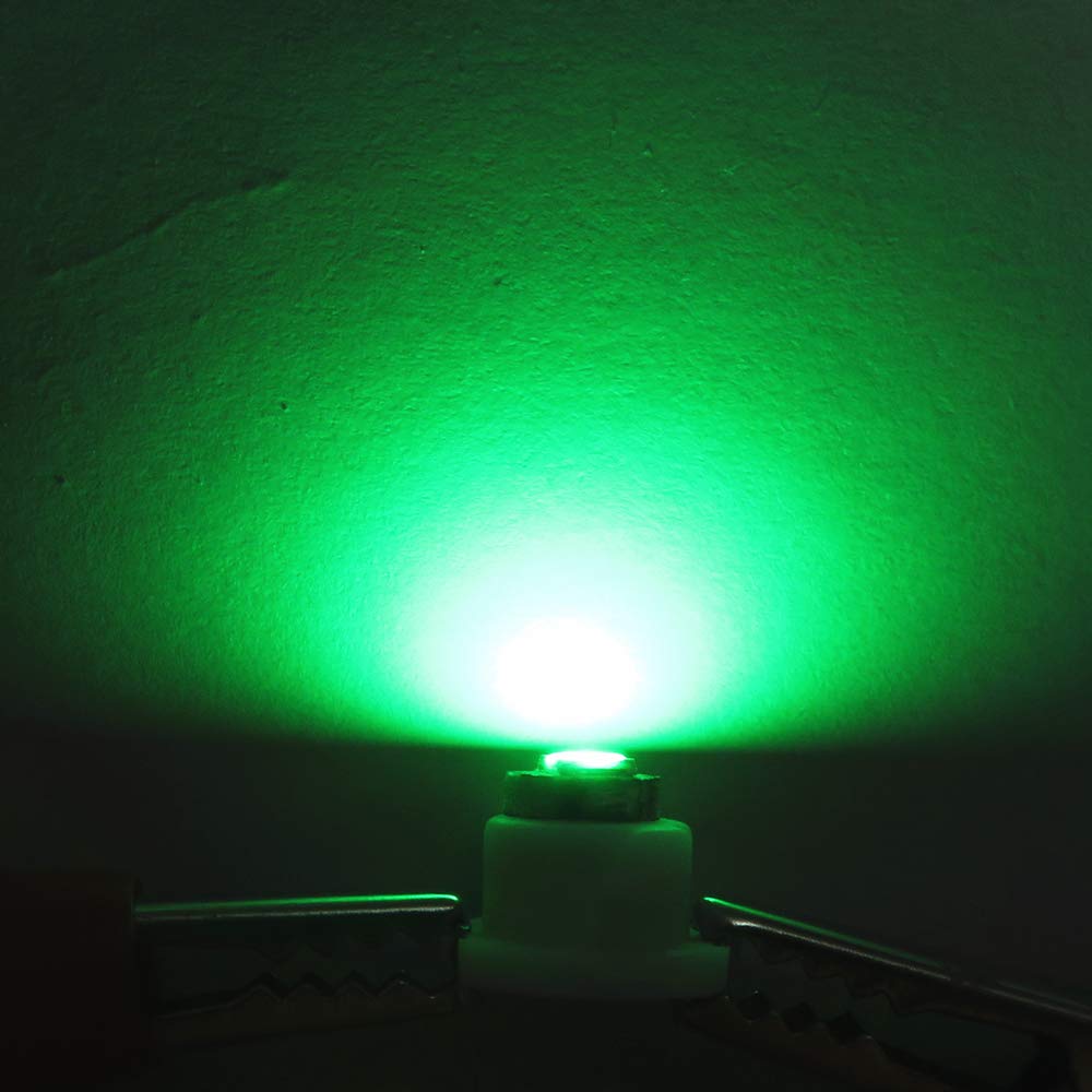 Wljh 10X Green T3 Neo Wedge Led 3030 Smd Chip 8Mm Base Car Instrument Cluster Light Dashboard Gauge Hvac Ac Heater Climate Control Lamps Switch Indication Interior Bulb Replacement