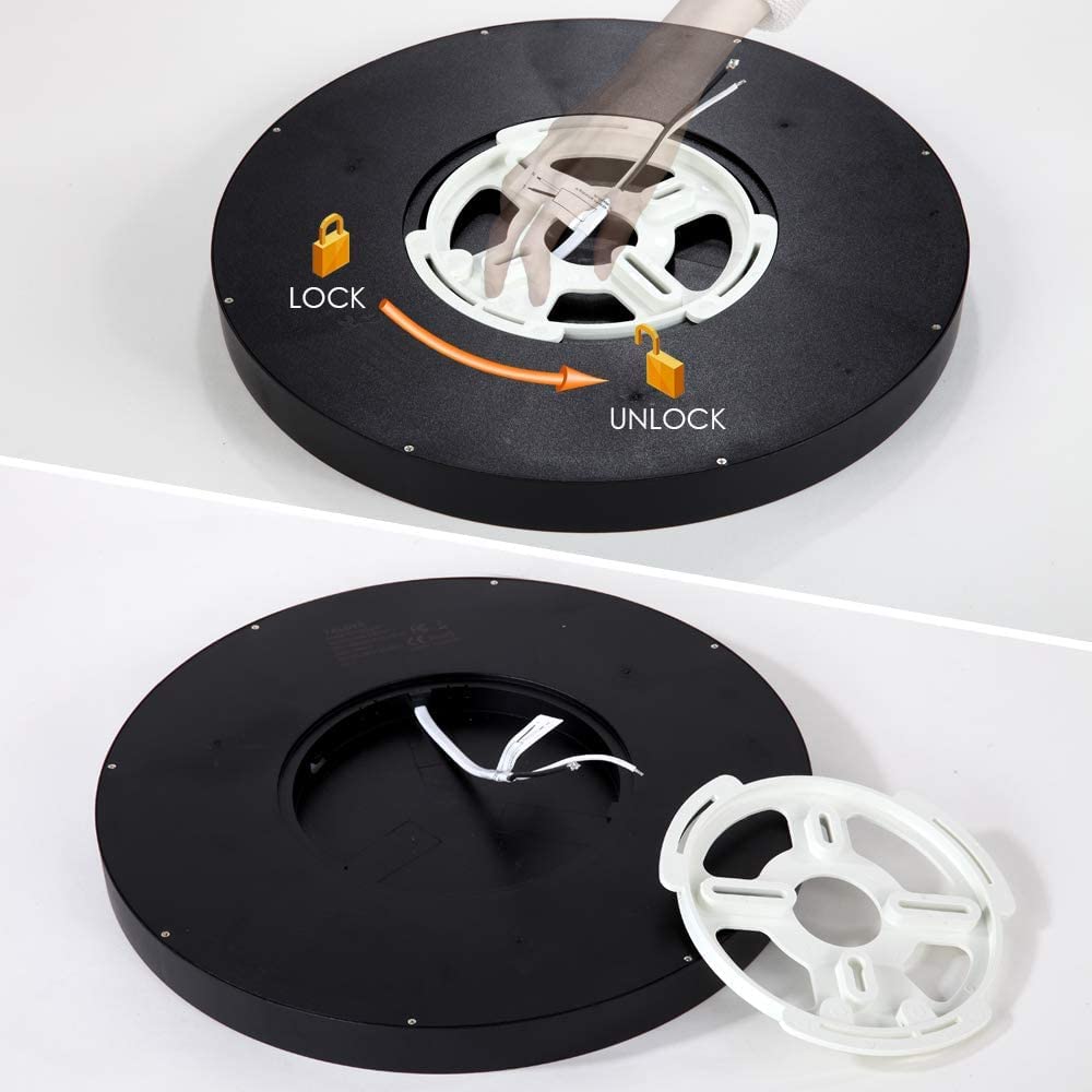 Taloya Black Led Light Fixture Ceiling Flush Mount, Surface Mounted Fixture For Bedroom Office Porch Stairwell Utility Room 12 I