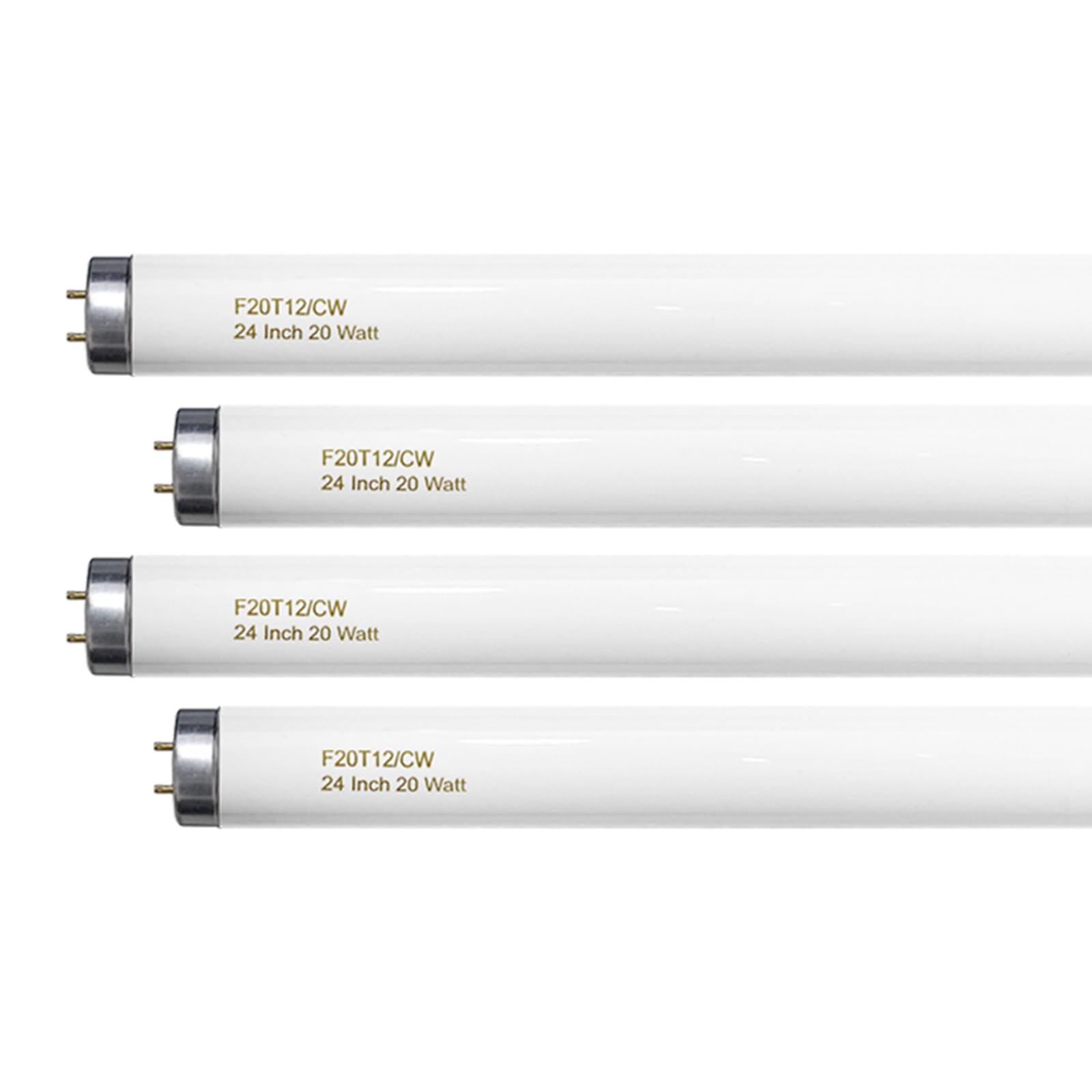 Konideke 24 Inch T12 Fluorescent Tube Light Bulb 20 Watt Cool White, F20T12/CW 4100K Replacement for F20T12/CW/ALTO, F20T12/CW/E