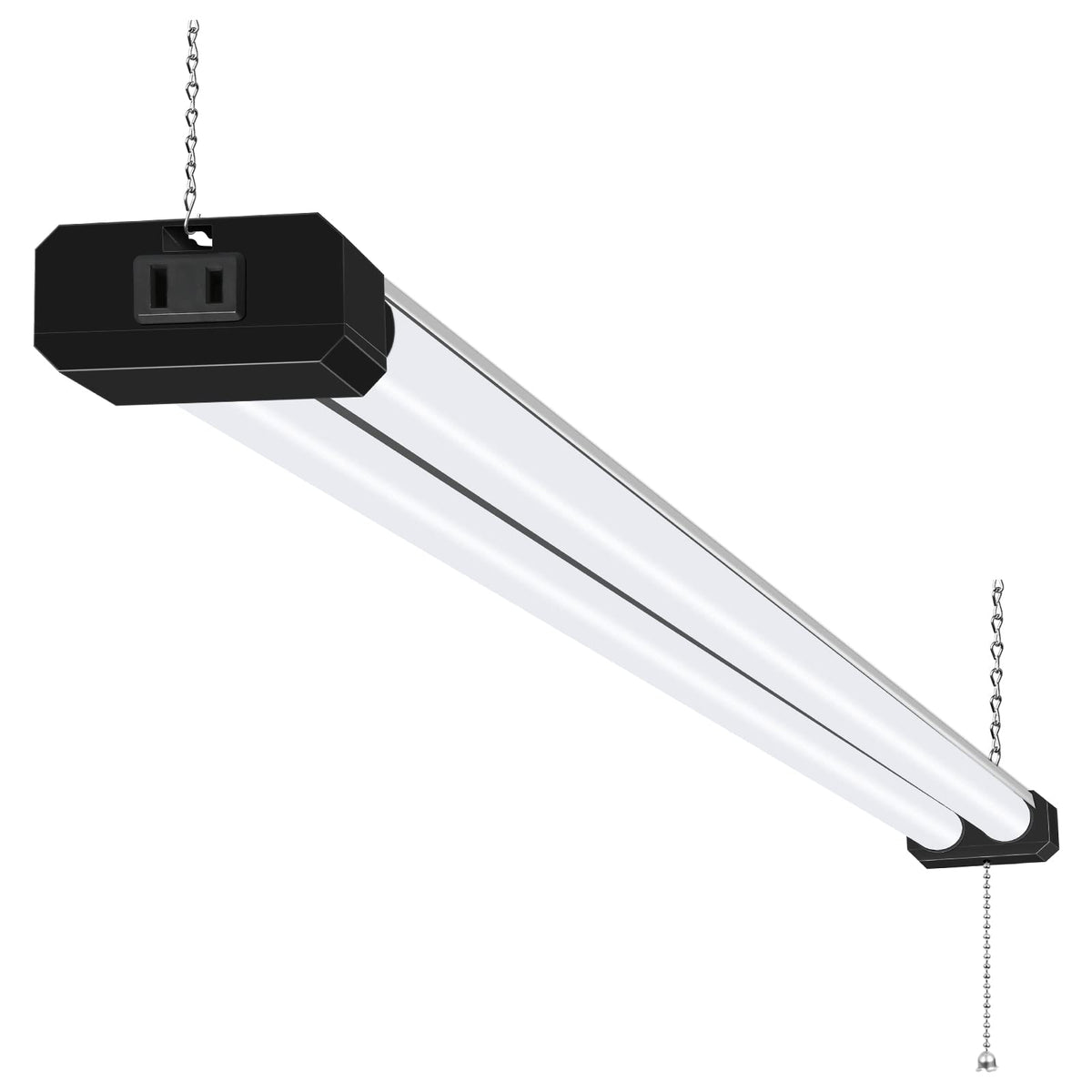 Hykolity 5000K Led Shop Light Linkable, 4Ft Daylight 42W Led Ceiling Lights For Garages, Workshops, Basements, Hanging Or Flushm