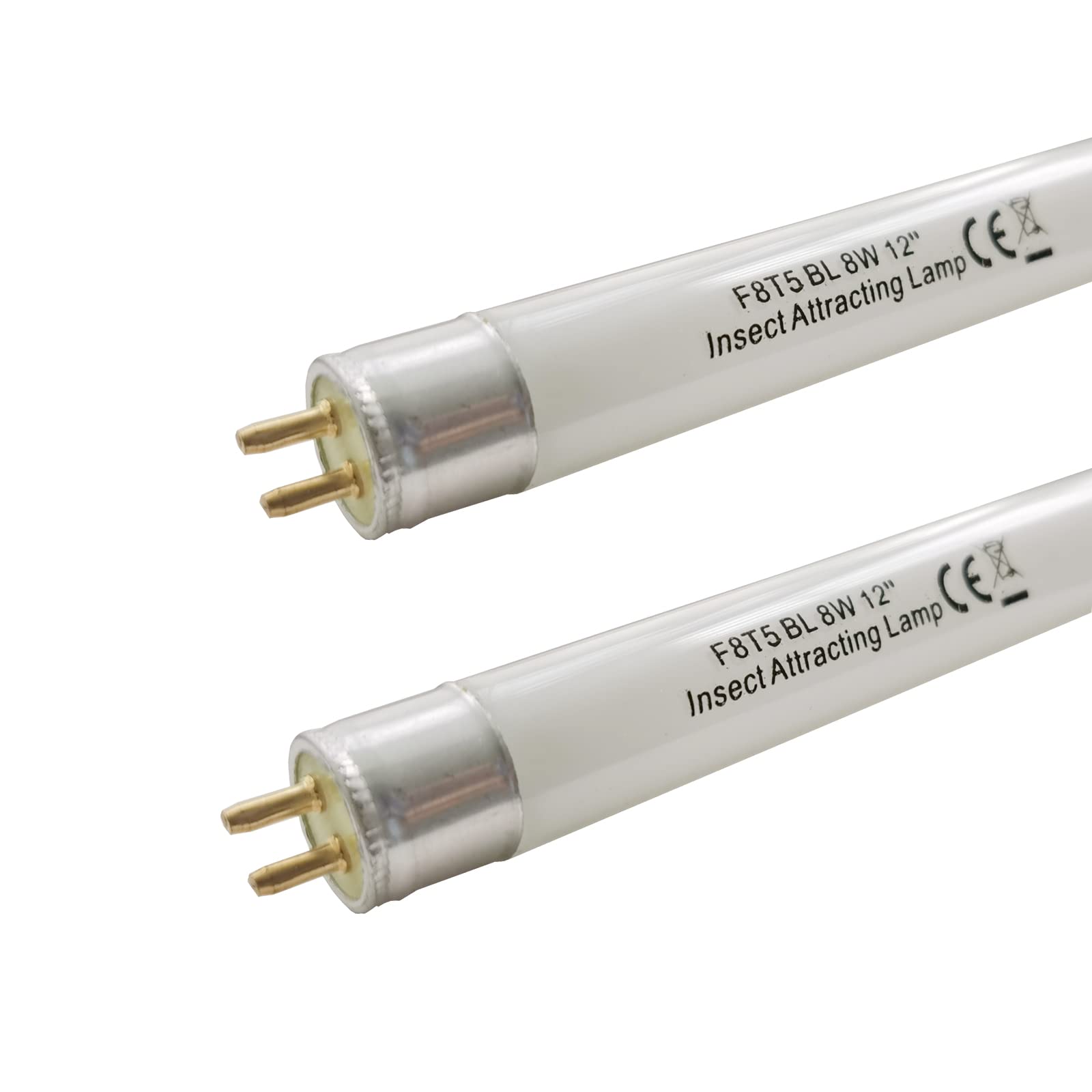 (2Pack) F8T5/Bl 12 Inch Replacement Black Blue Light Bulb, T5 F8W Bl350Nm Linear Fluorescent Blue Lamps Replacement For F10T5 Bl368 Rohs