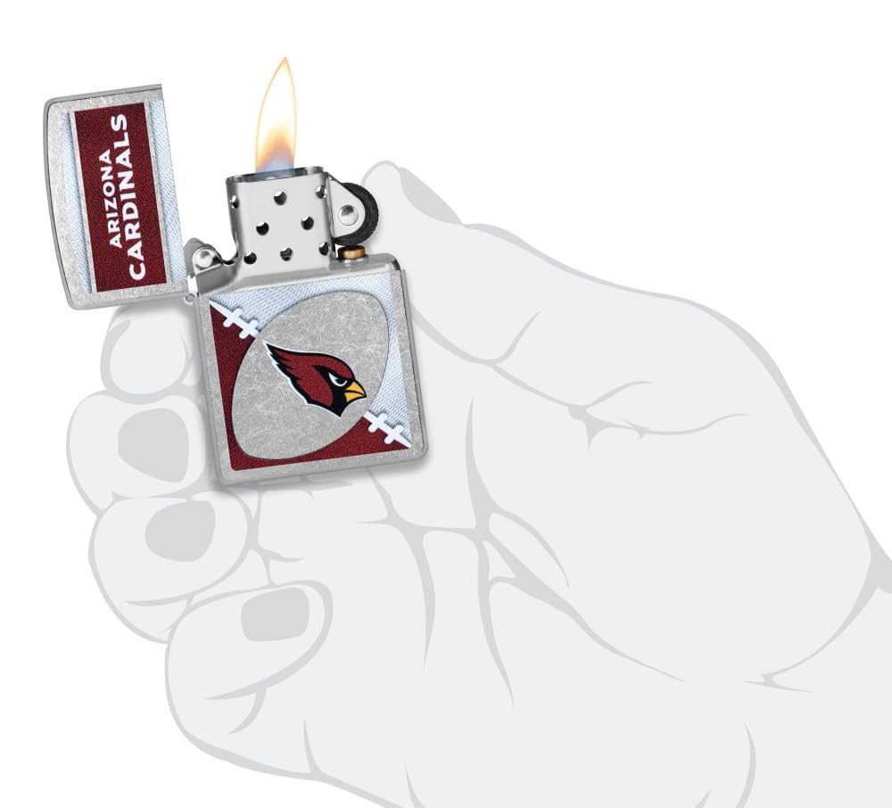 Zippo Nfl Arizona Cardinals Street Chrome Pocket Lighter