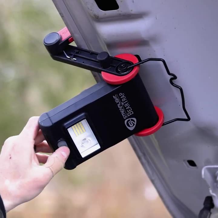 Streamlight Beartrap 61520 2000 Lumen Multi-Function Worklight With Magnetic Base And Hang Hook, 120V/100V Ac, Red