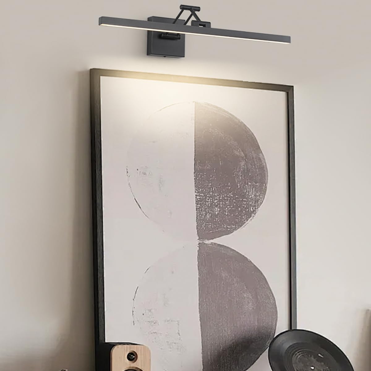 Pasoar Black Picture Lights For Paintings Dimmable Gallery Light Hardwired Led Wall Art Lighting Display Artwork Lamps 23.6 Inch 14W 3000K Warm White