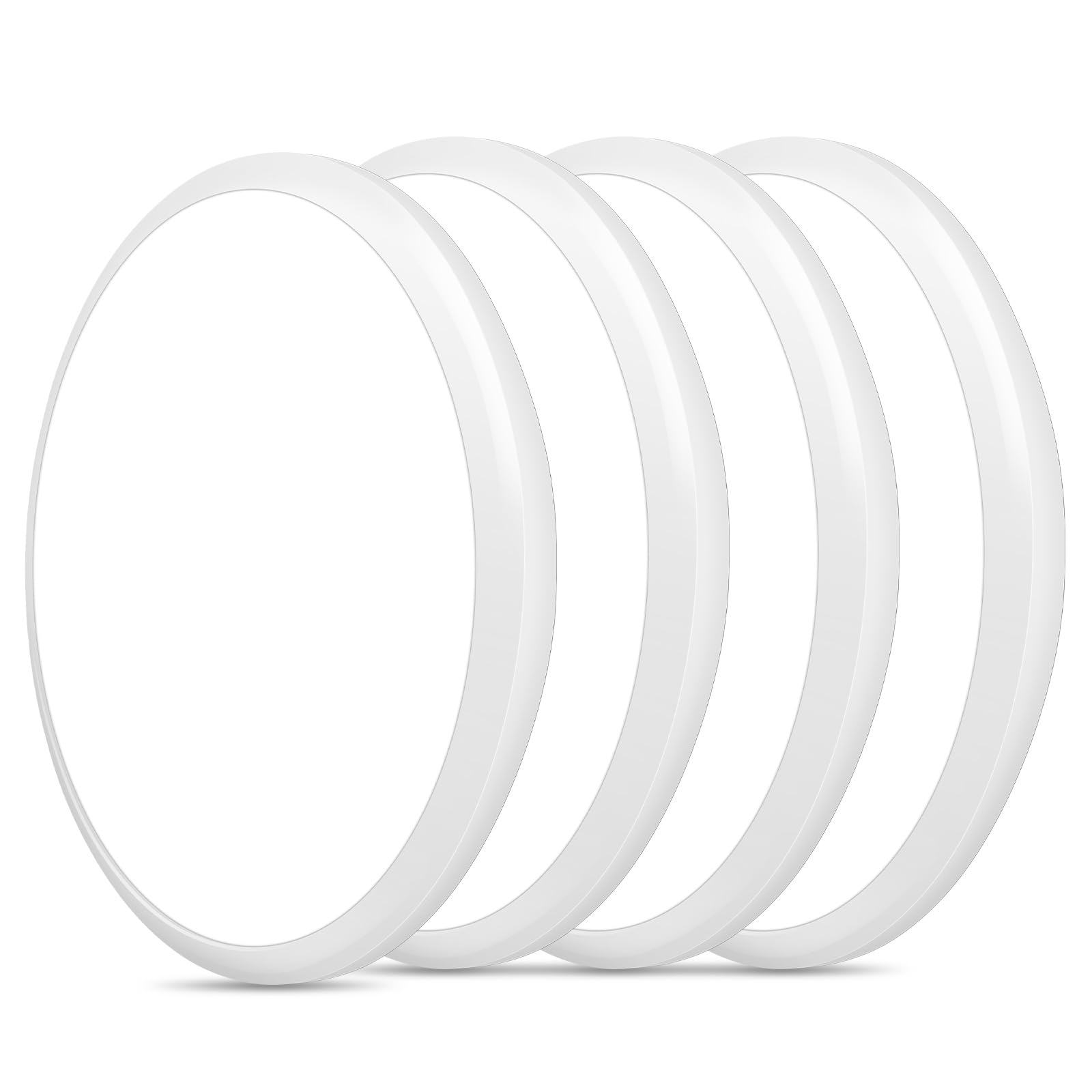 Tealight 4 Pack 12 Inch Round Led Ceiling Light Fixture, 6500K Daylight Outdoor/Indoor Ceiling Light Fixture, 24W Ip54 Waterproo