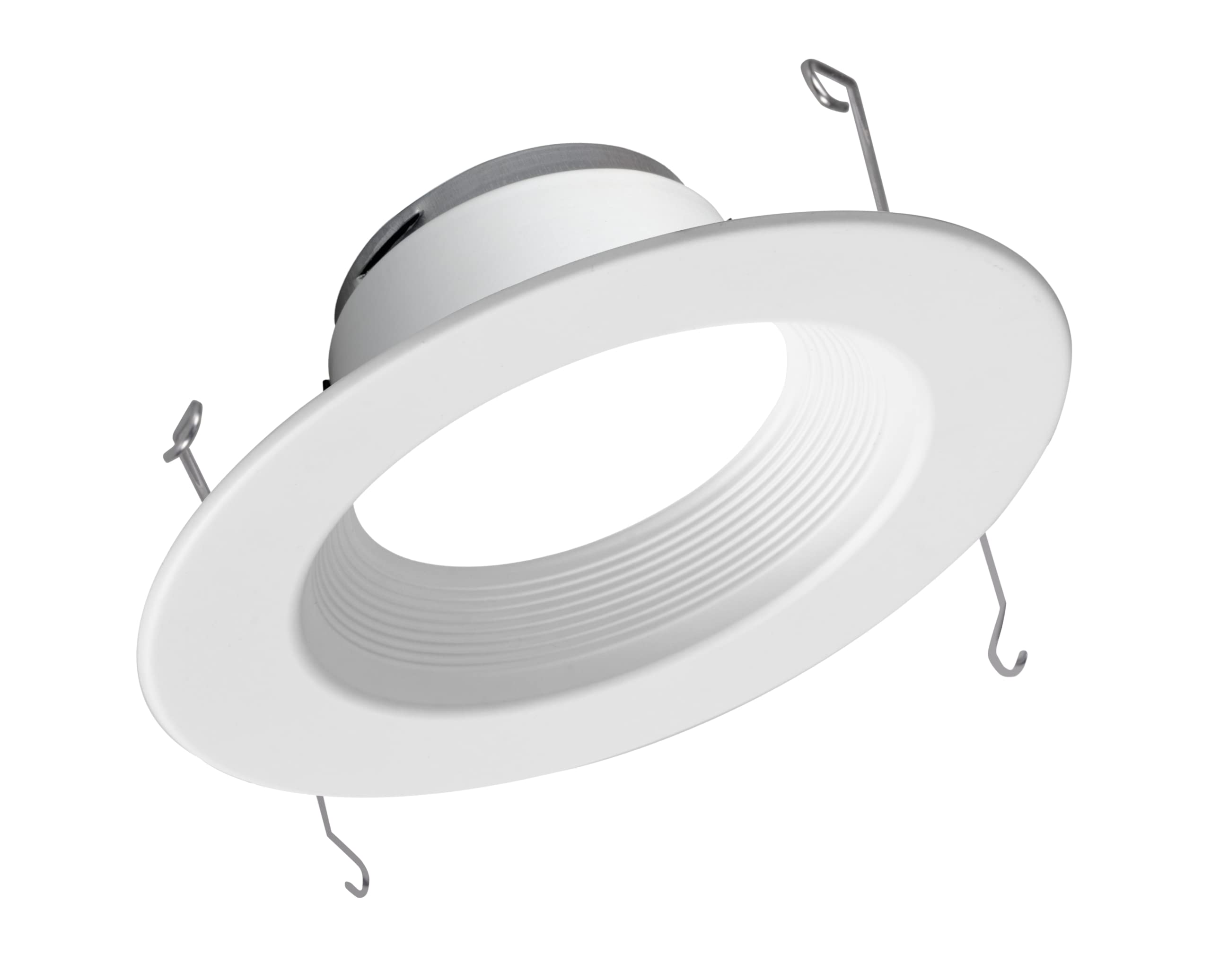 NICOR Lighting DLR56 (v5) 5in/6in 800 Lumen Recessed LED Downlight, 2700K White Baffle (DLR565081202KWHBF)